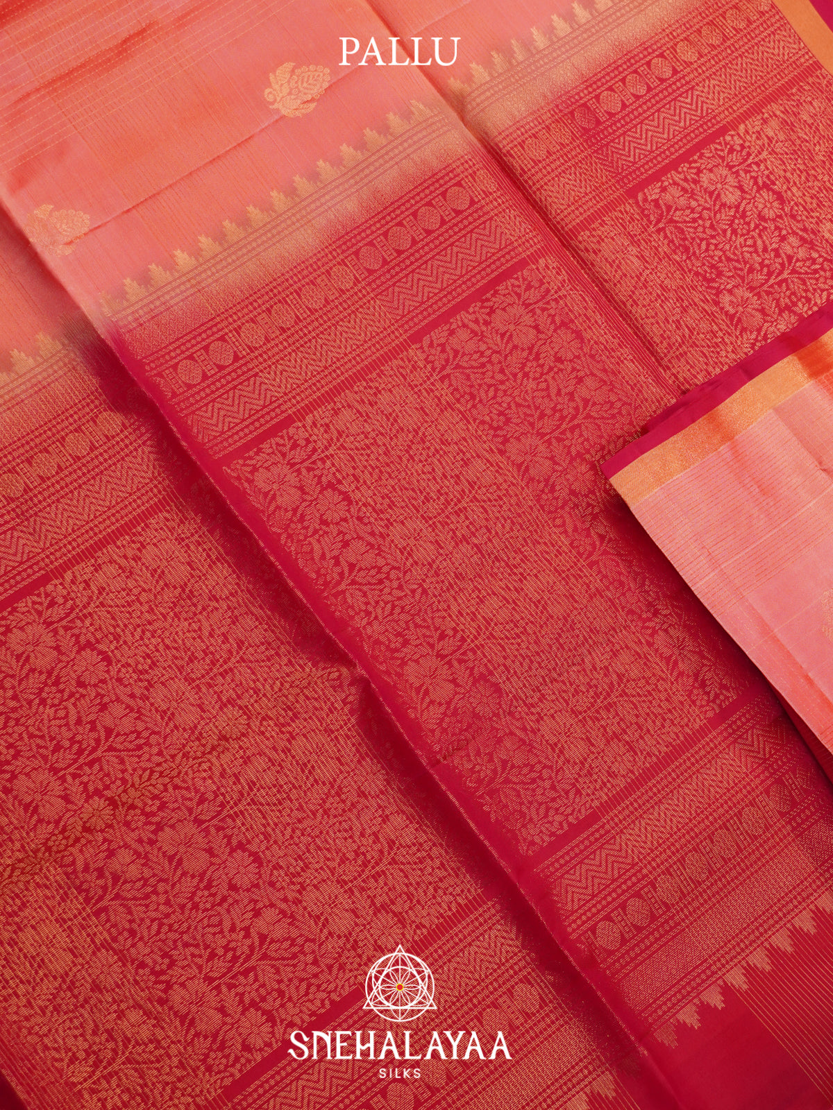Peach Soft Silk Saree