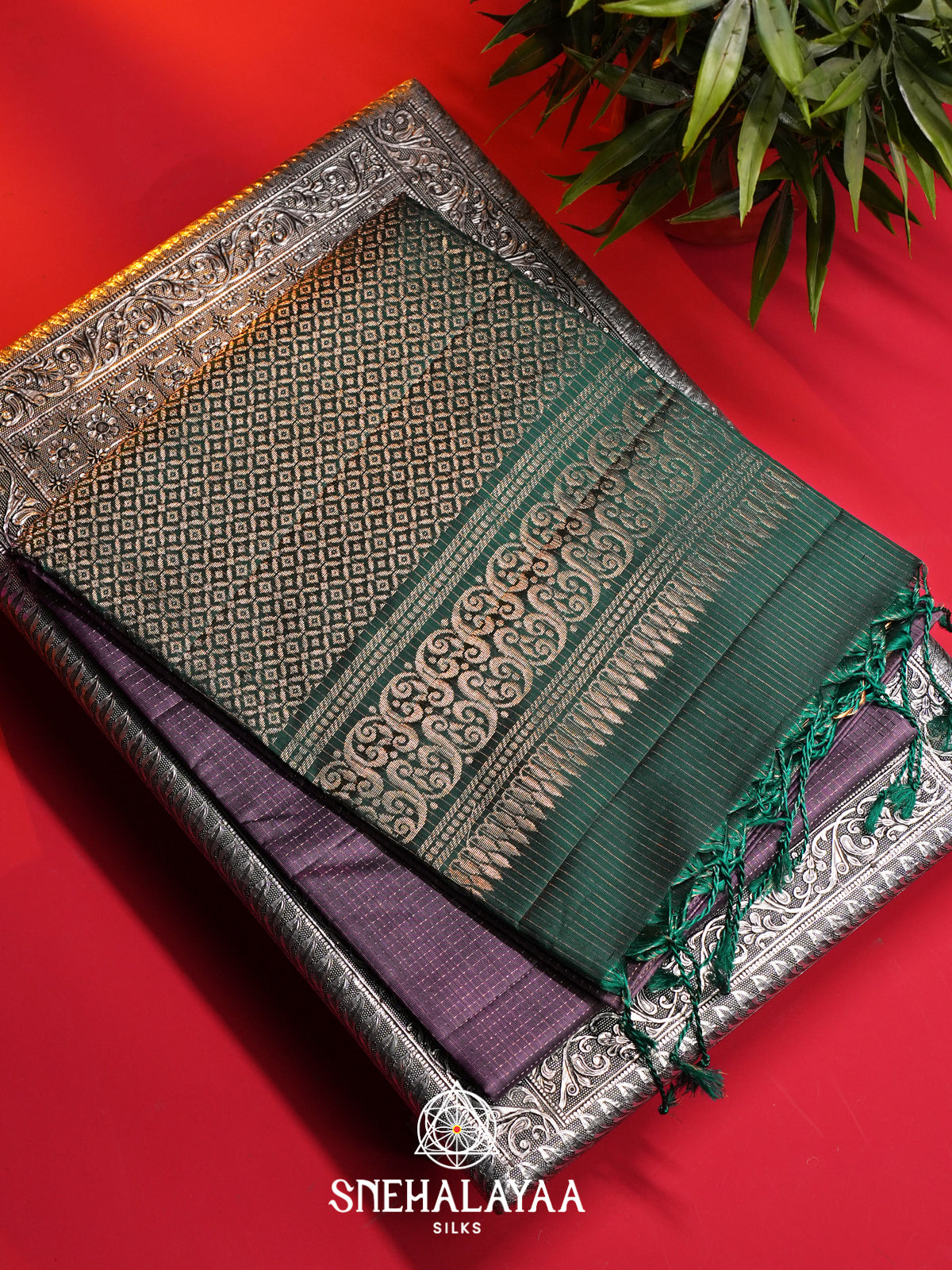 Lavender Soft Silk Saree