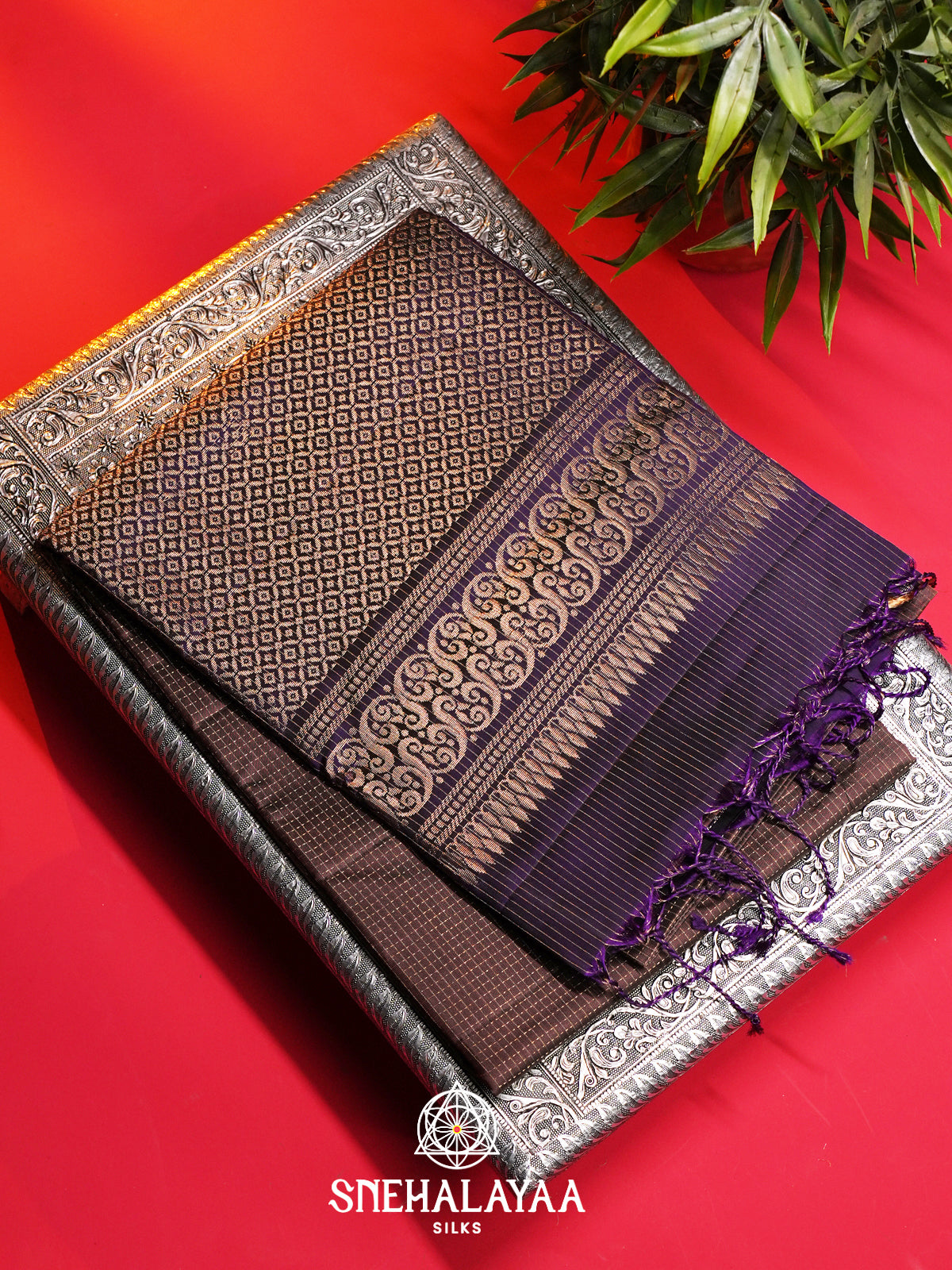 Brown Soft Silk Saree