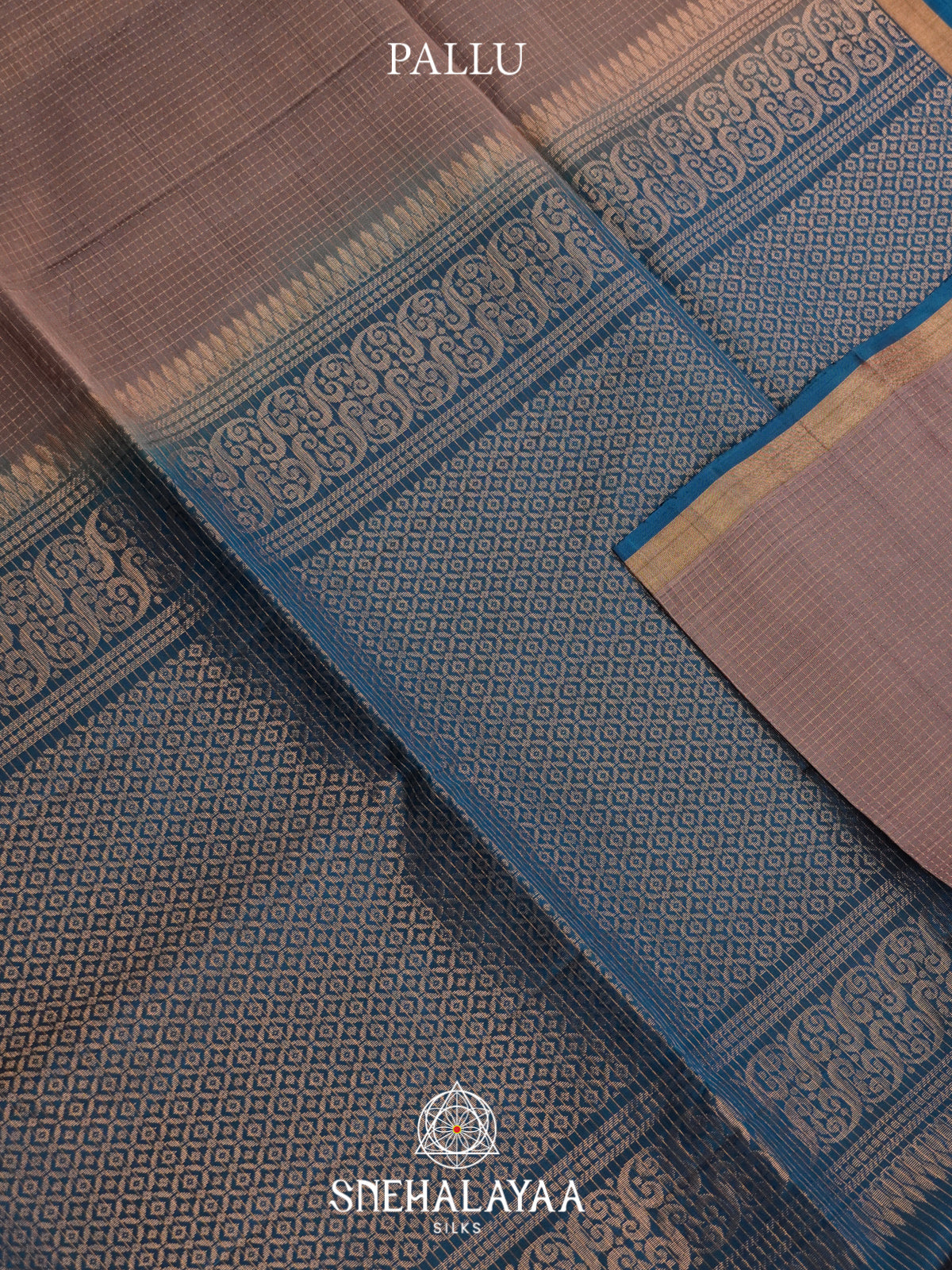 Brown Soft Silk Saree