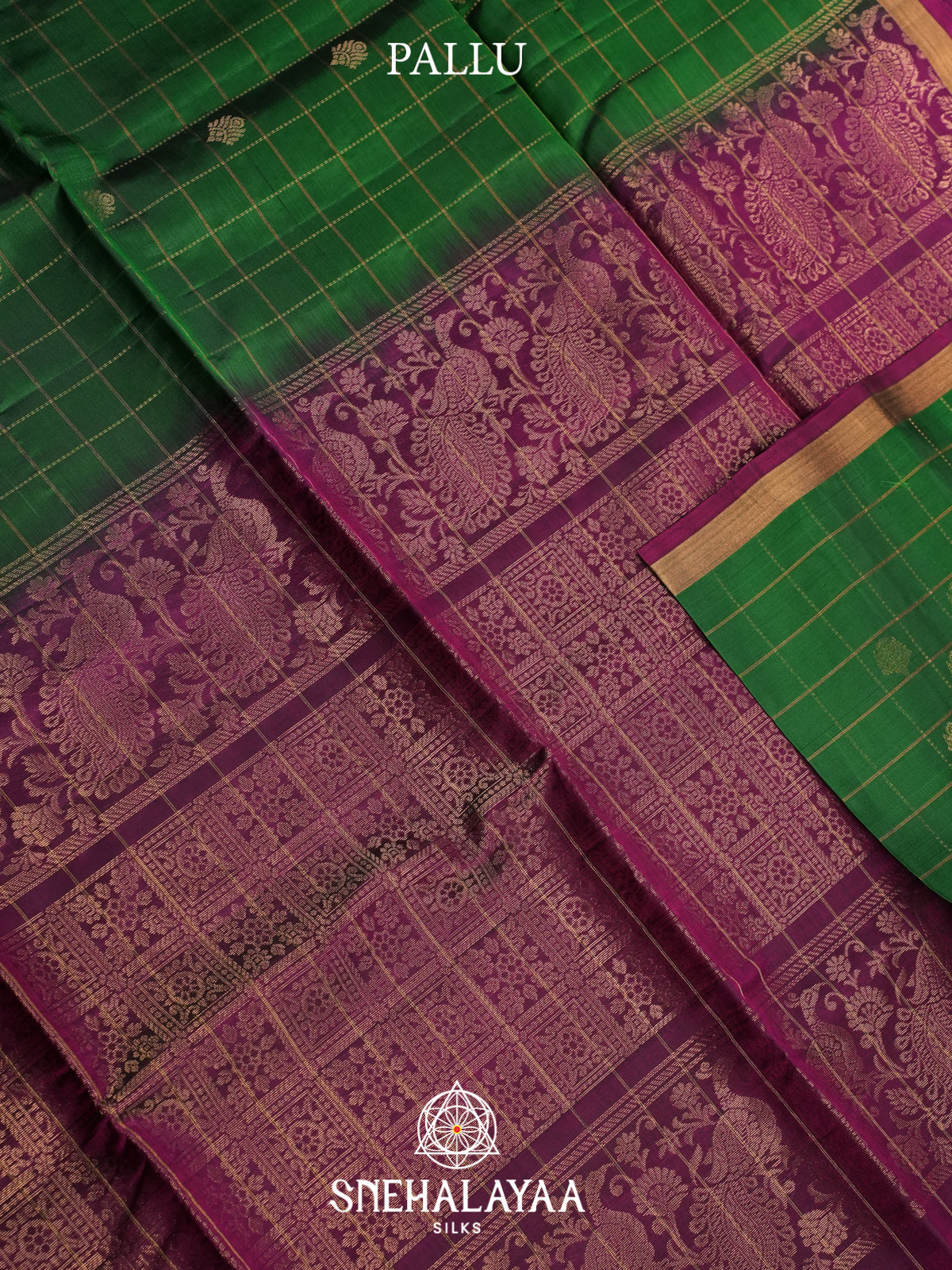 Emerald Green Soft Silk Saree