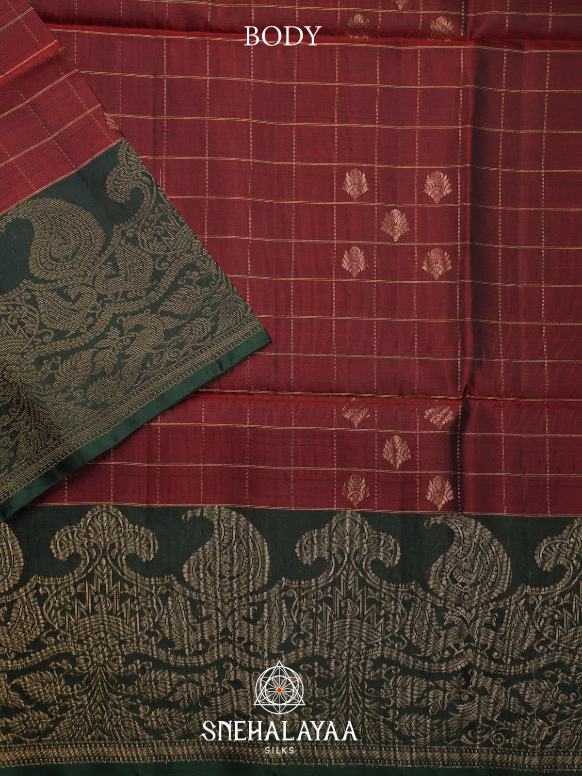 Maroon Soft Silk Saree