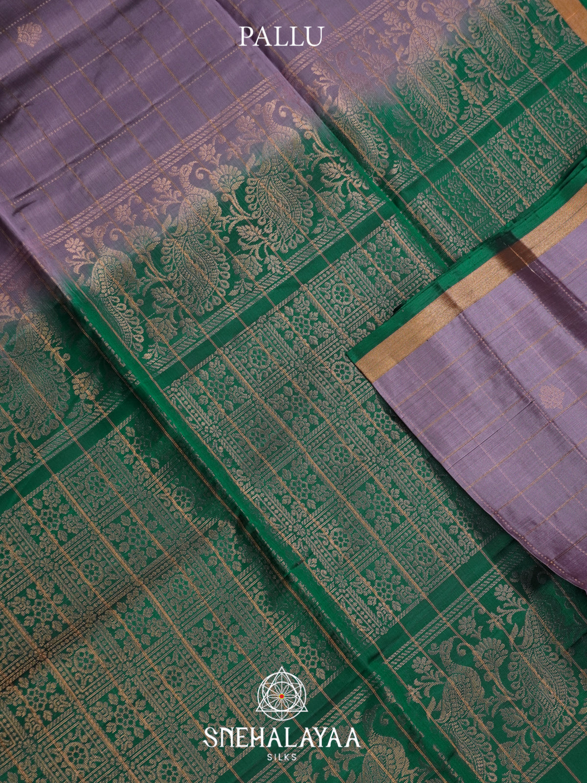 Lavender Soft Silk Saree
