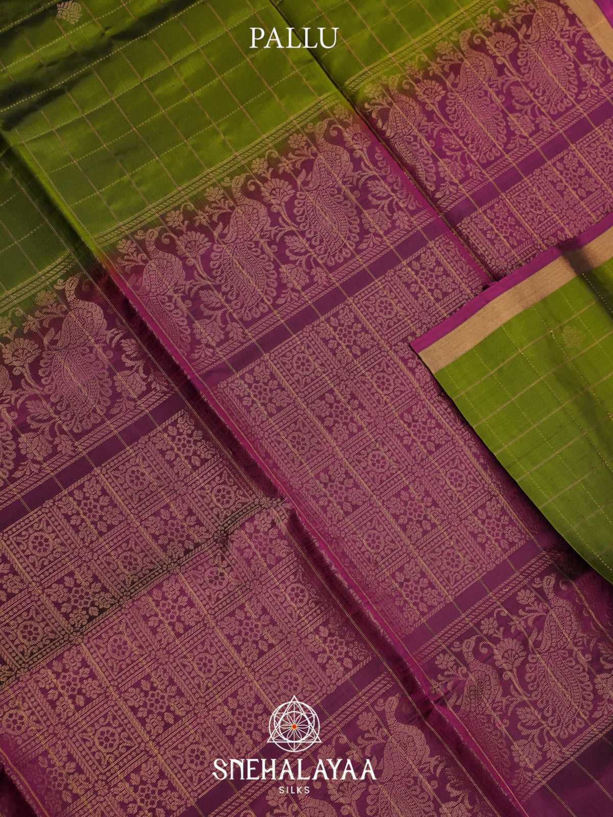 Olive Green Soft Silk Saree