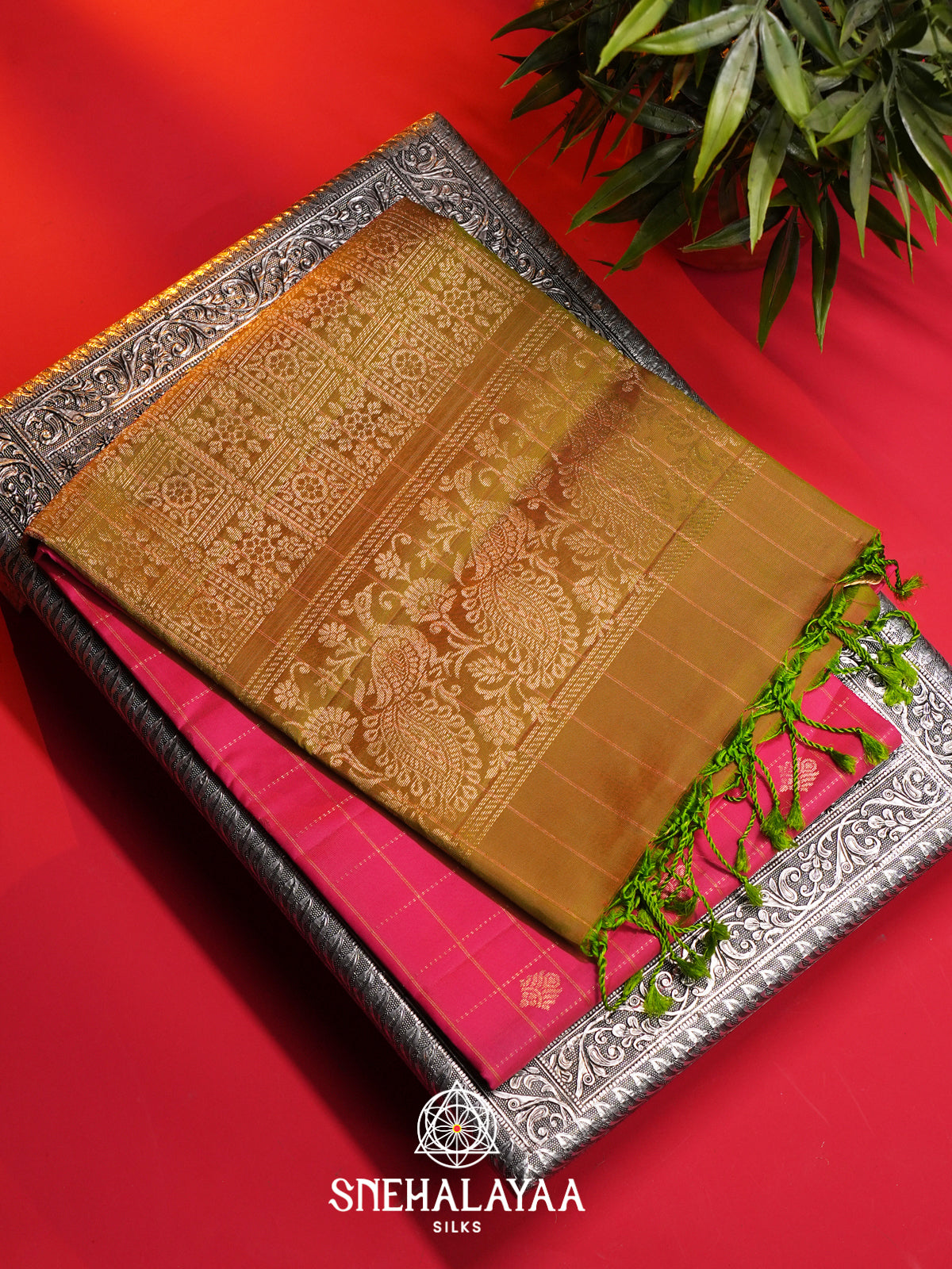 Pink Soft Silk Saree