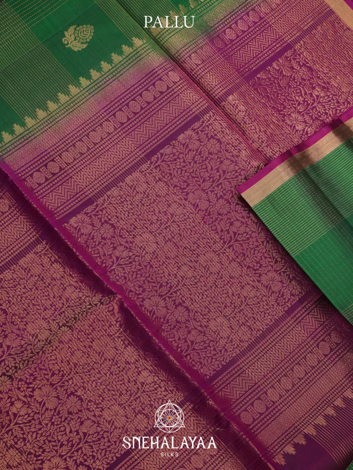 Emerald Green Soft Silk Saree