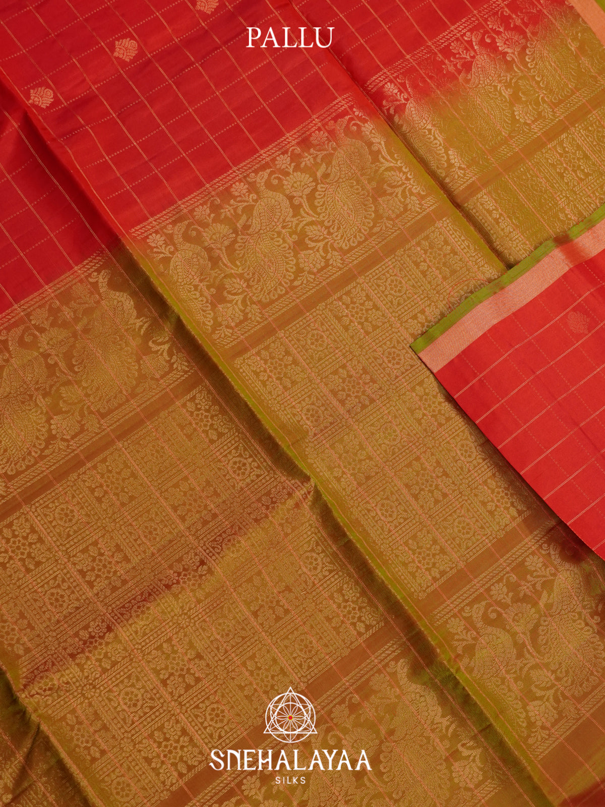 Red Soft Silk Saree