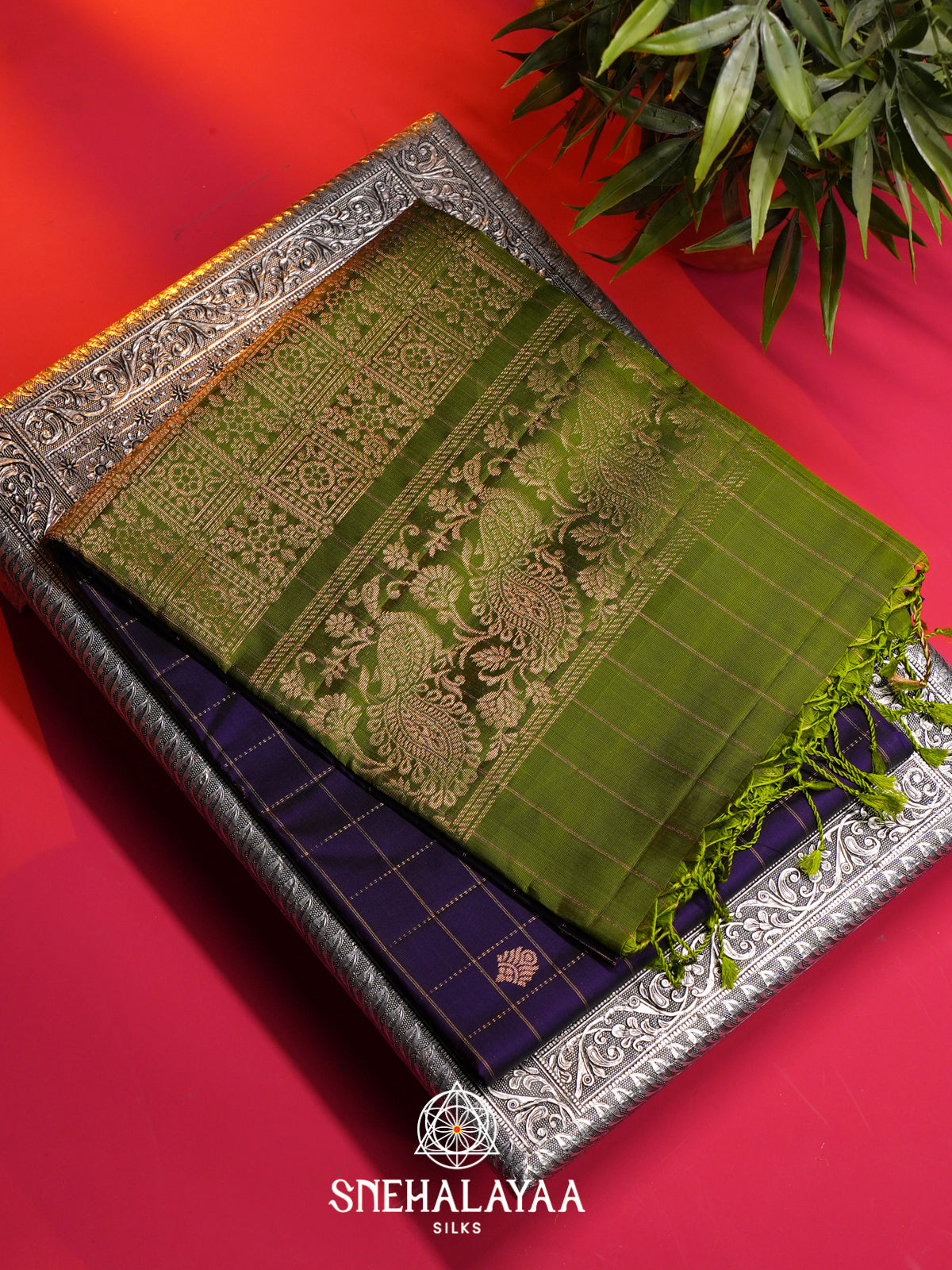 Violet Soft Silk Saree