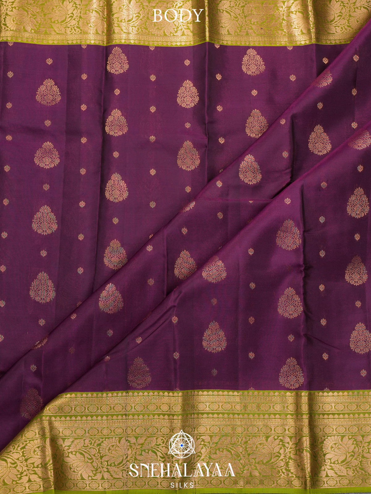 Wine Kanjivaram Silk Saree
