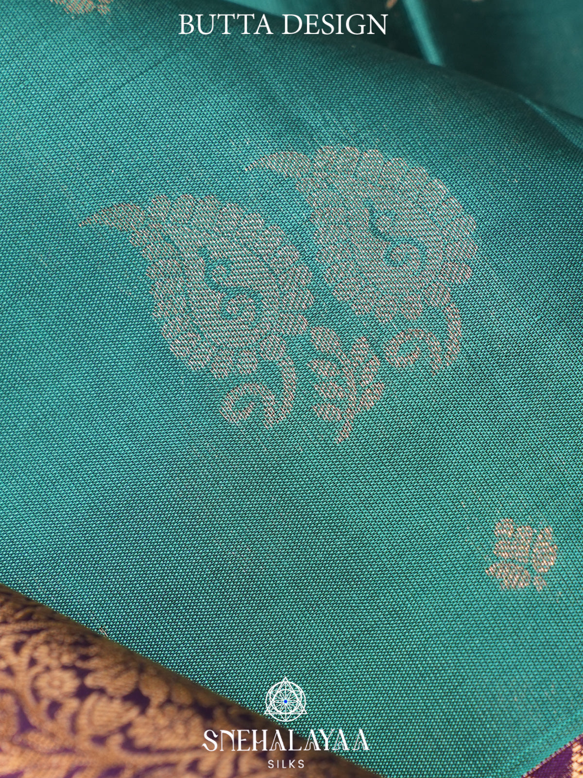Teal Green Kanjivaram Silk Saree
