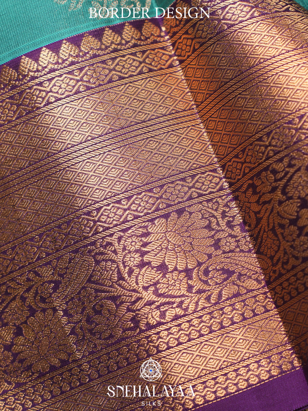 Teal Green Kanjivaram Silk Saree