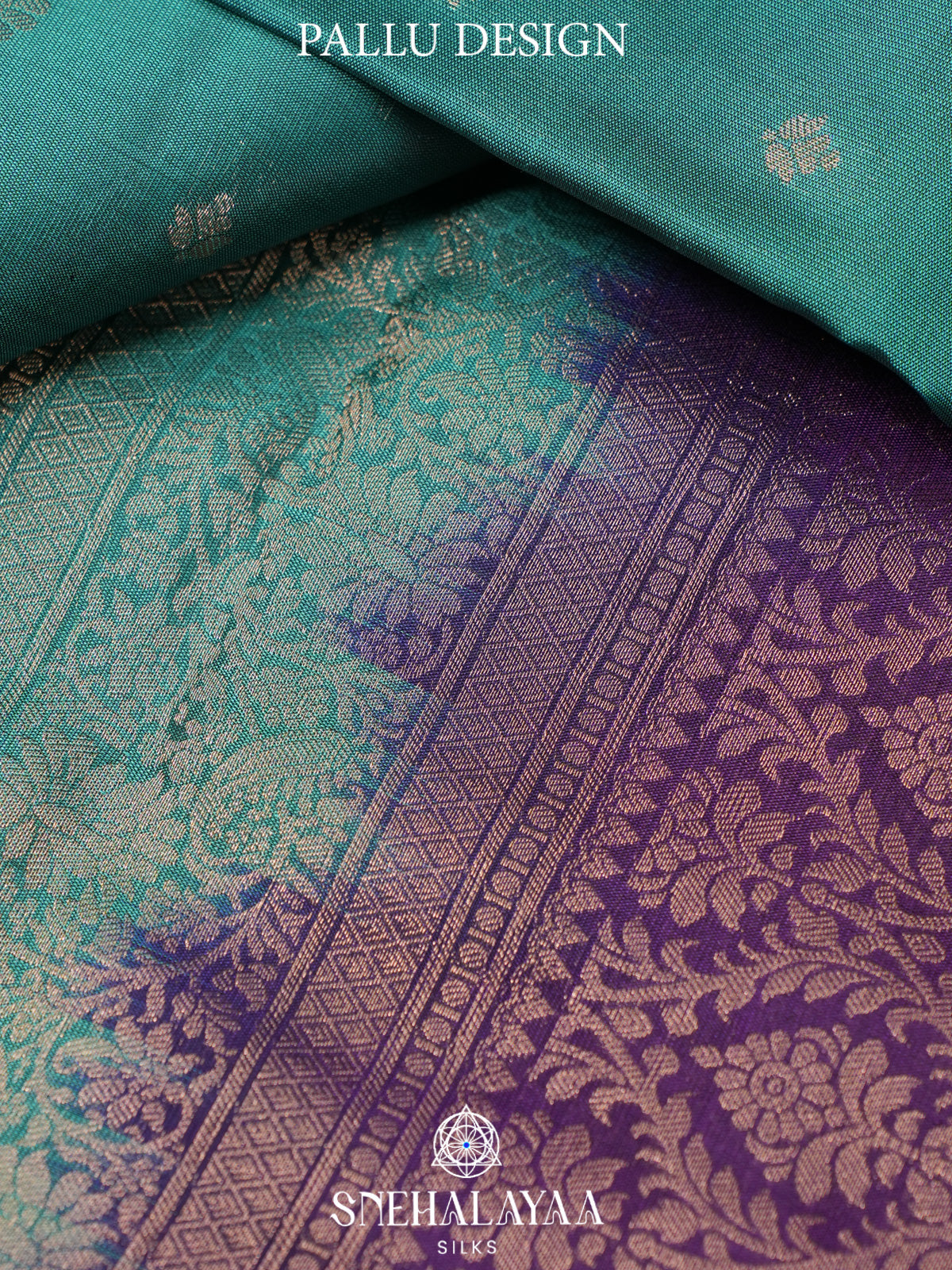 Teal Green Kanjivaram Silk Saree
