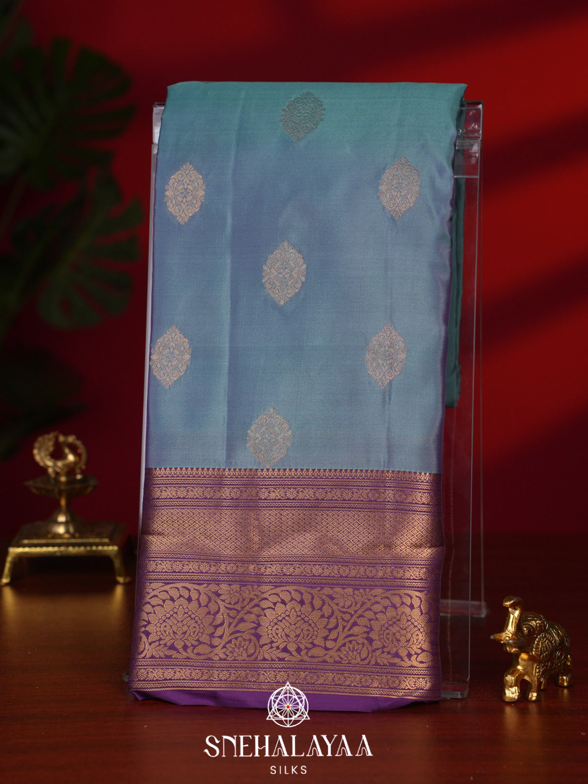 Blue Kanjivaram Silk Saree