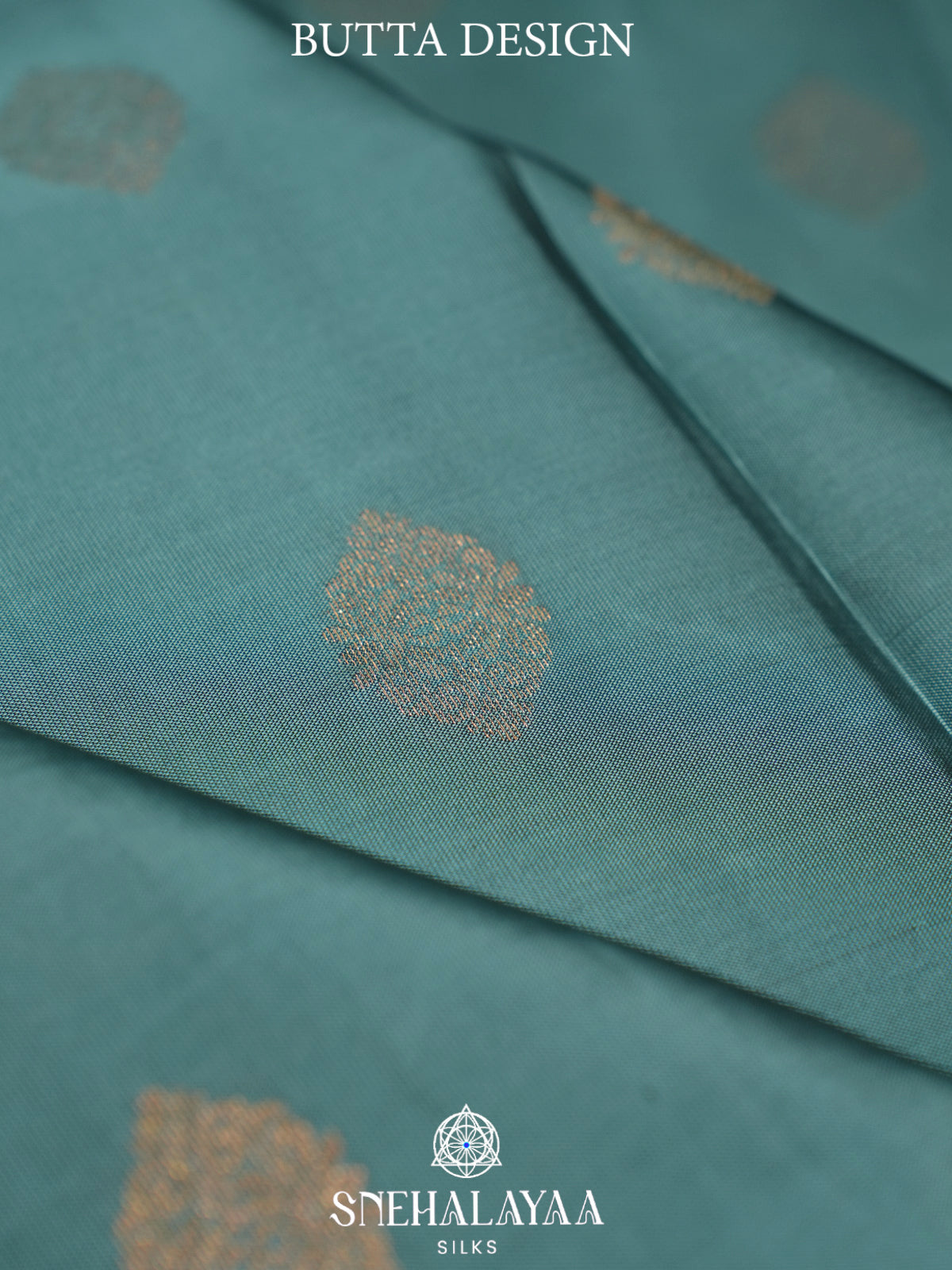 Teal Blue Kanjivaram Silk Saree