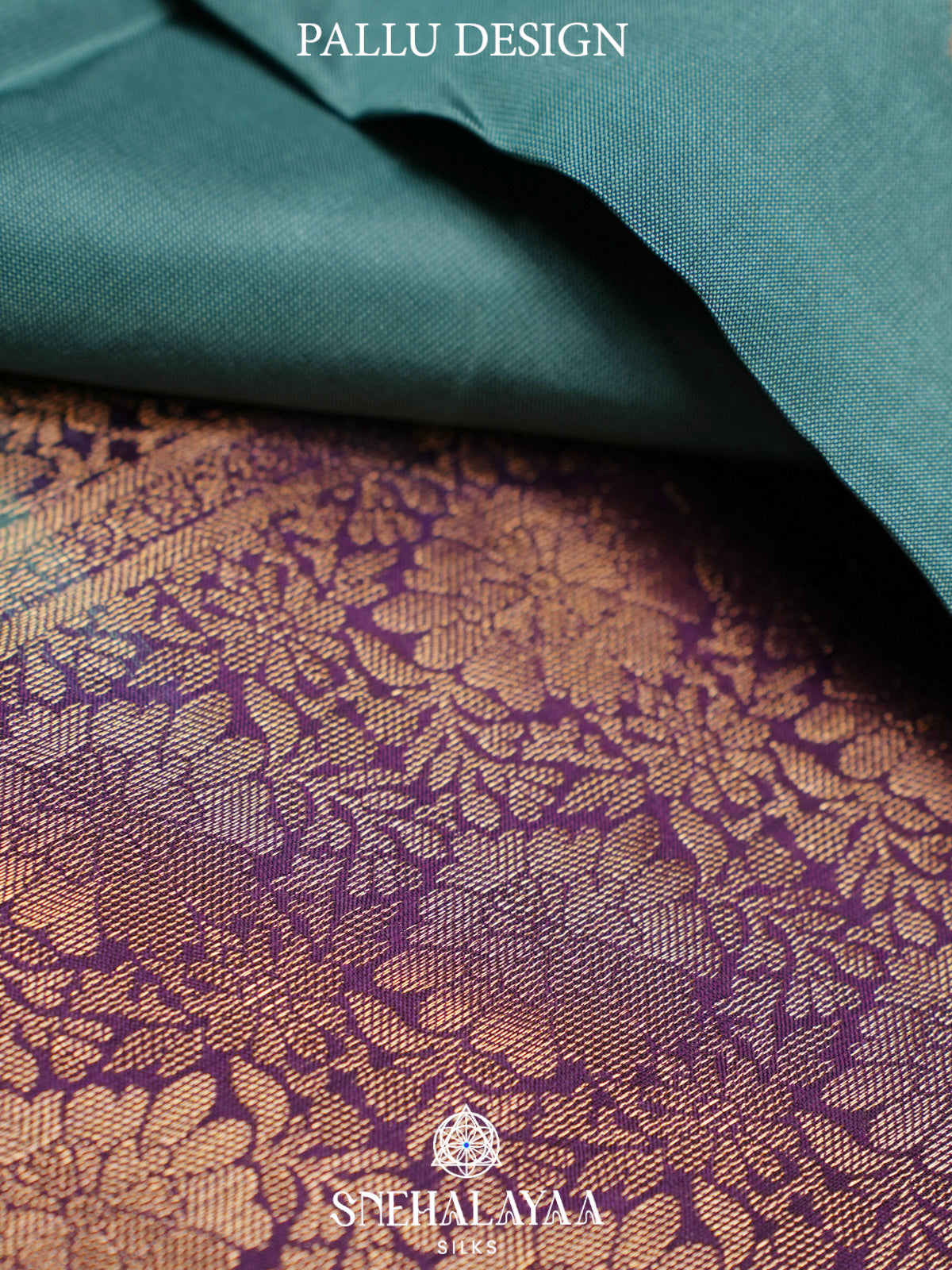 Teal Blue Kanjivaram Silk Saree
