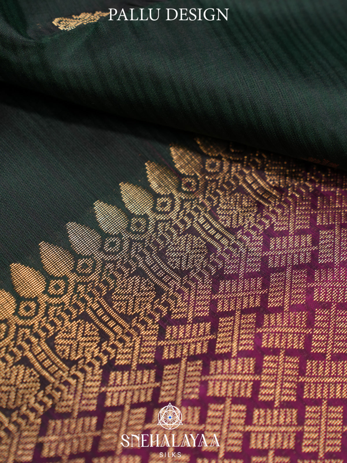 Forest Green Kanjivaram Silk Saree
