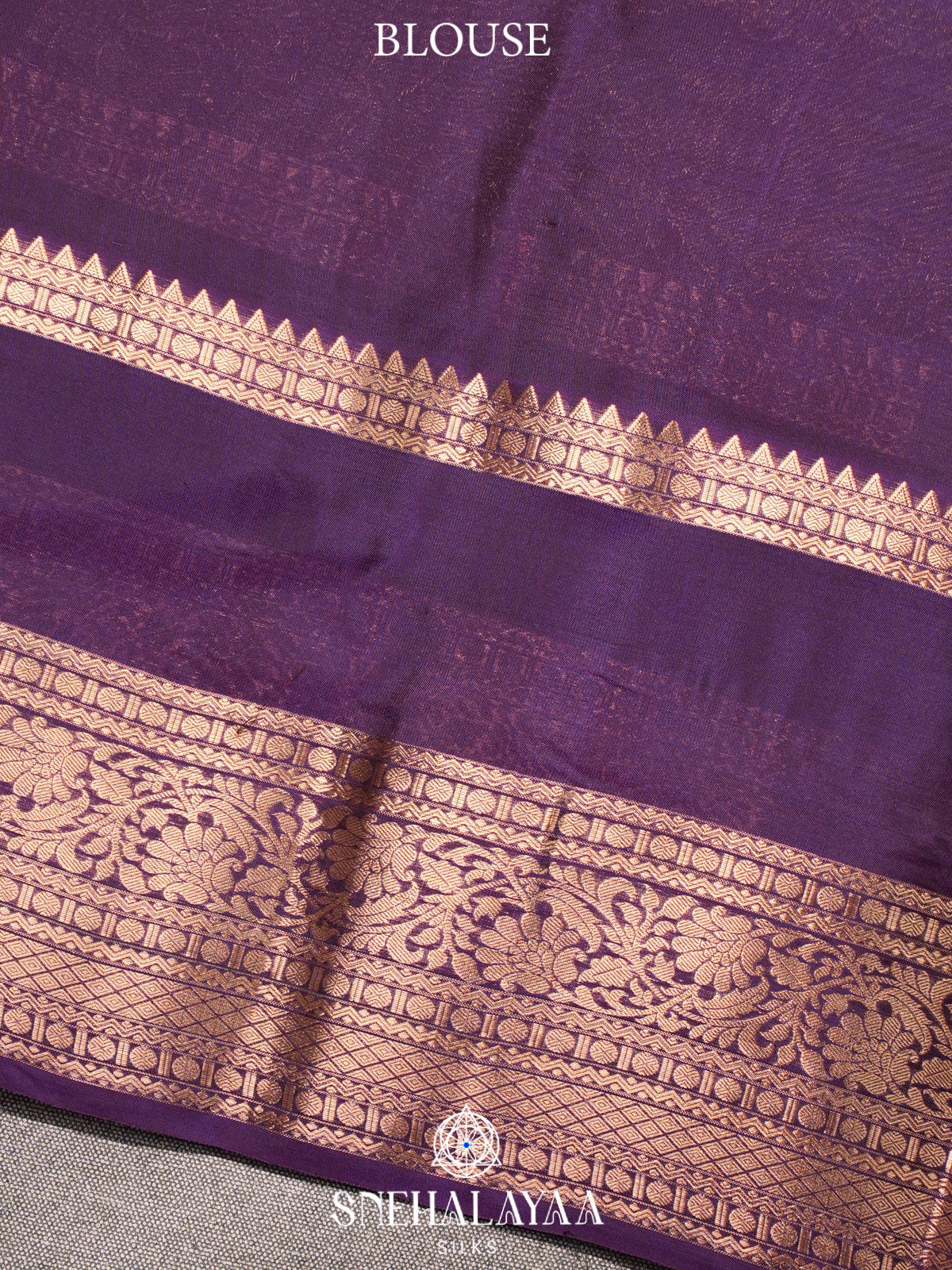 Golden Kanjivaram Silk Saree