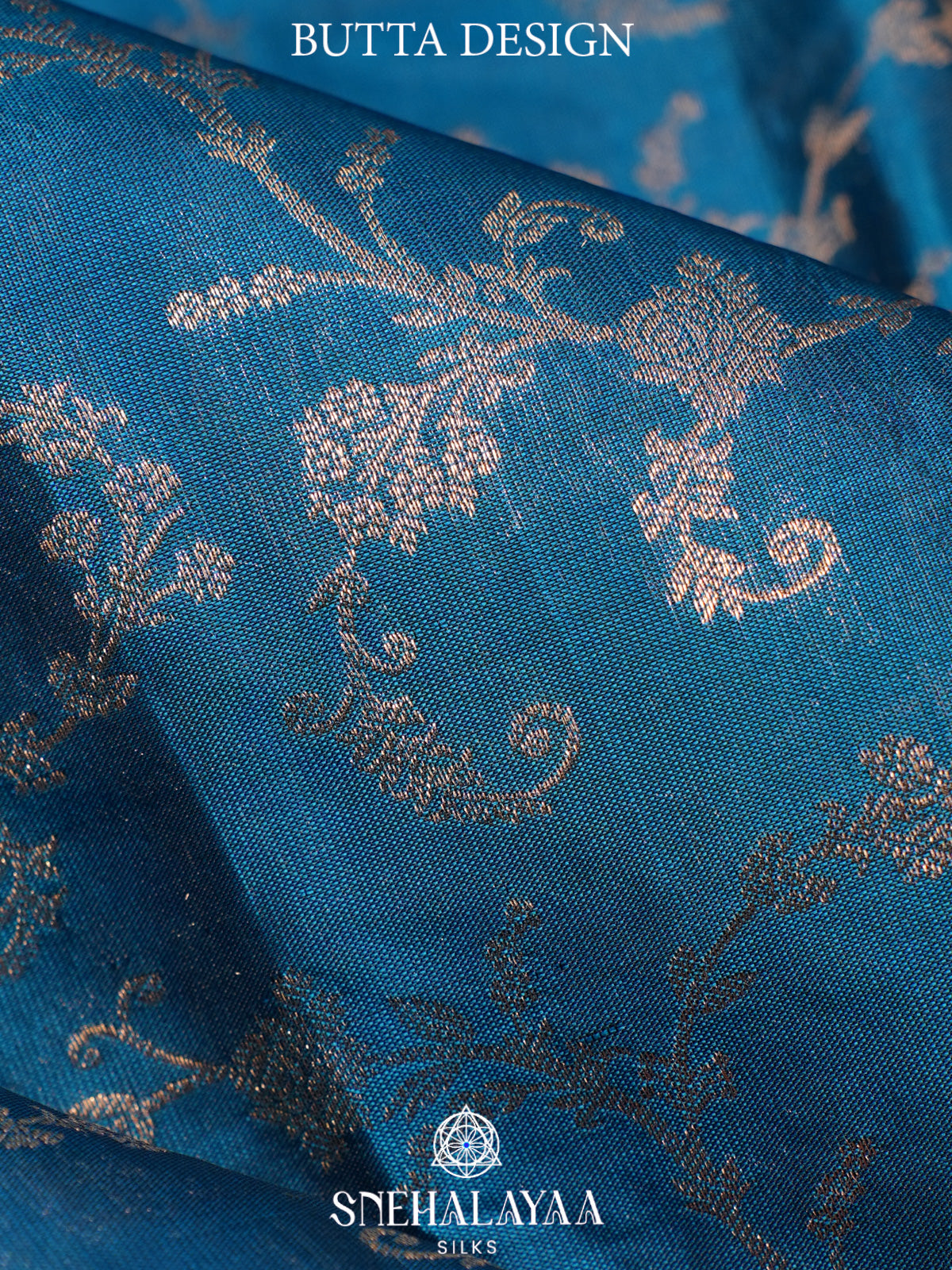 Peacock Blue Kanjivaram Silk Saree