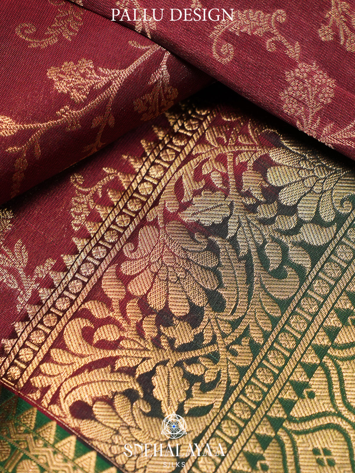 Maroon Kanjivaram Silk Saree
