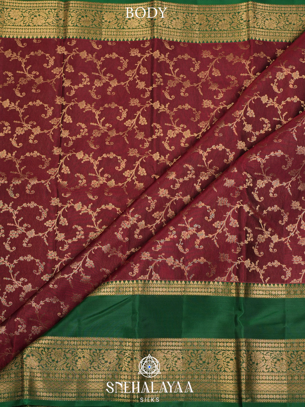 Maroon Kanjivaram Silk Saree