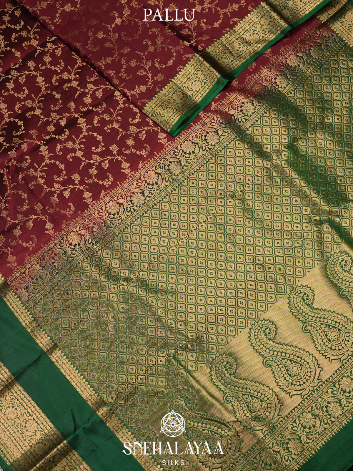 Maroon Kanjivaram Silk Saree
