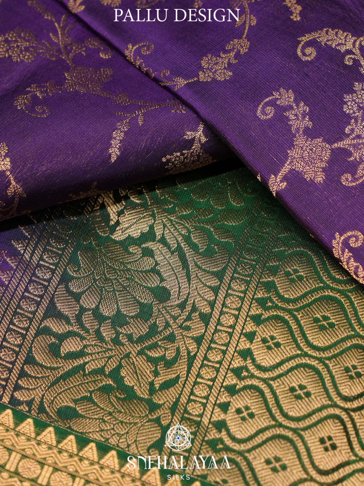 Purple Kanjivaram Silk Saree
