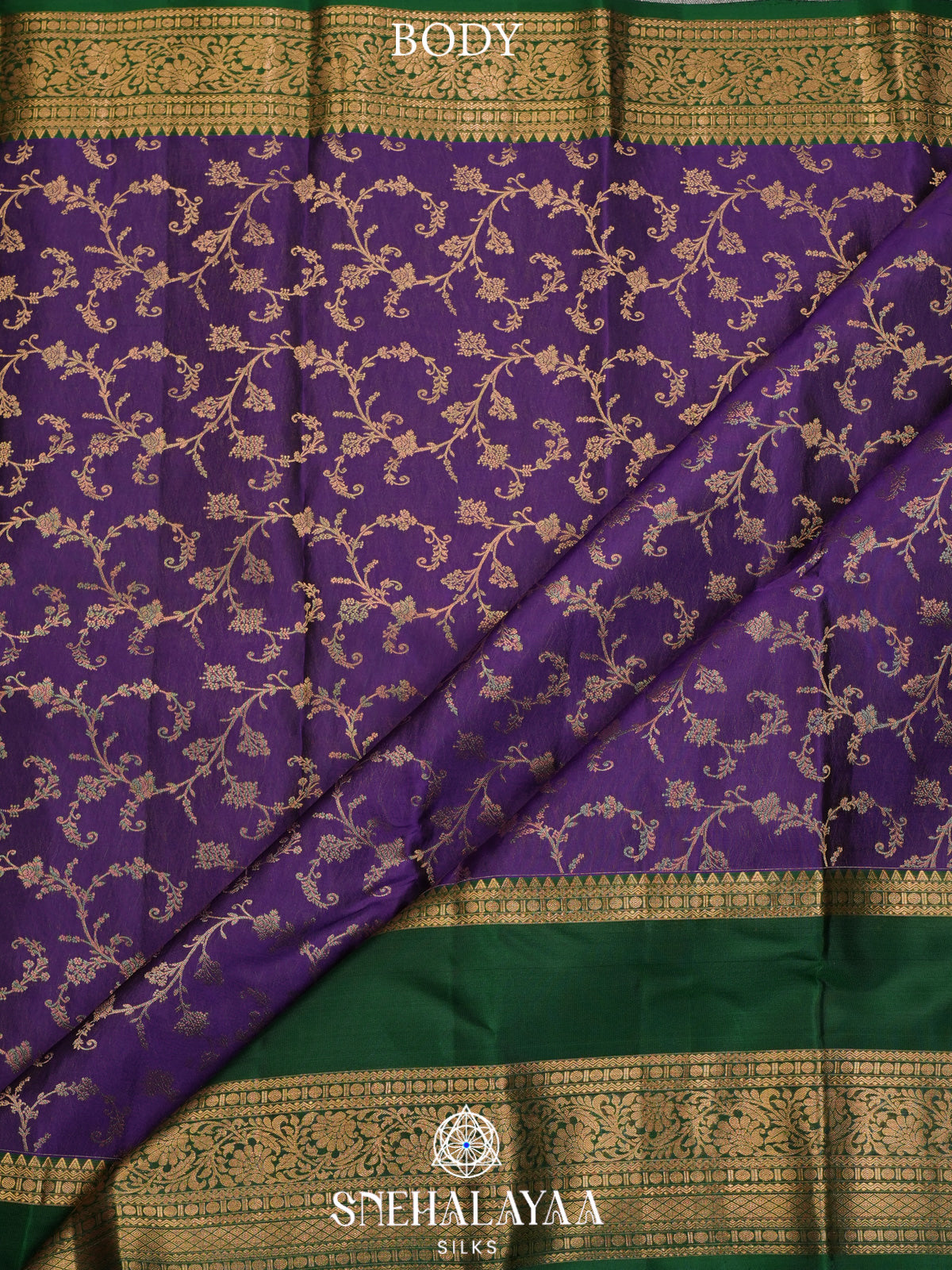 Purple Kanjivaram Silk Saree
