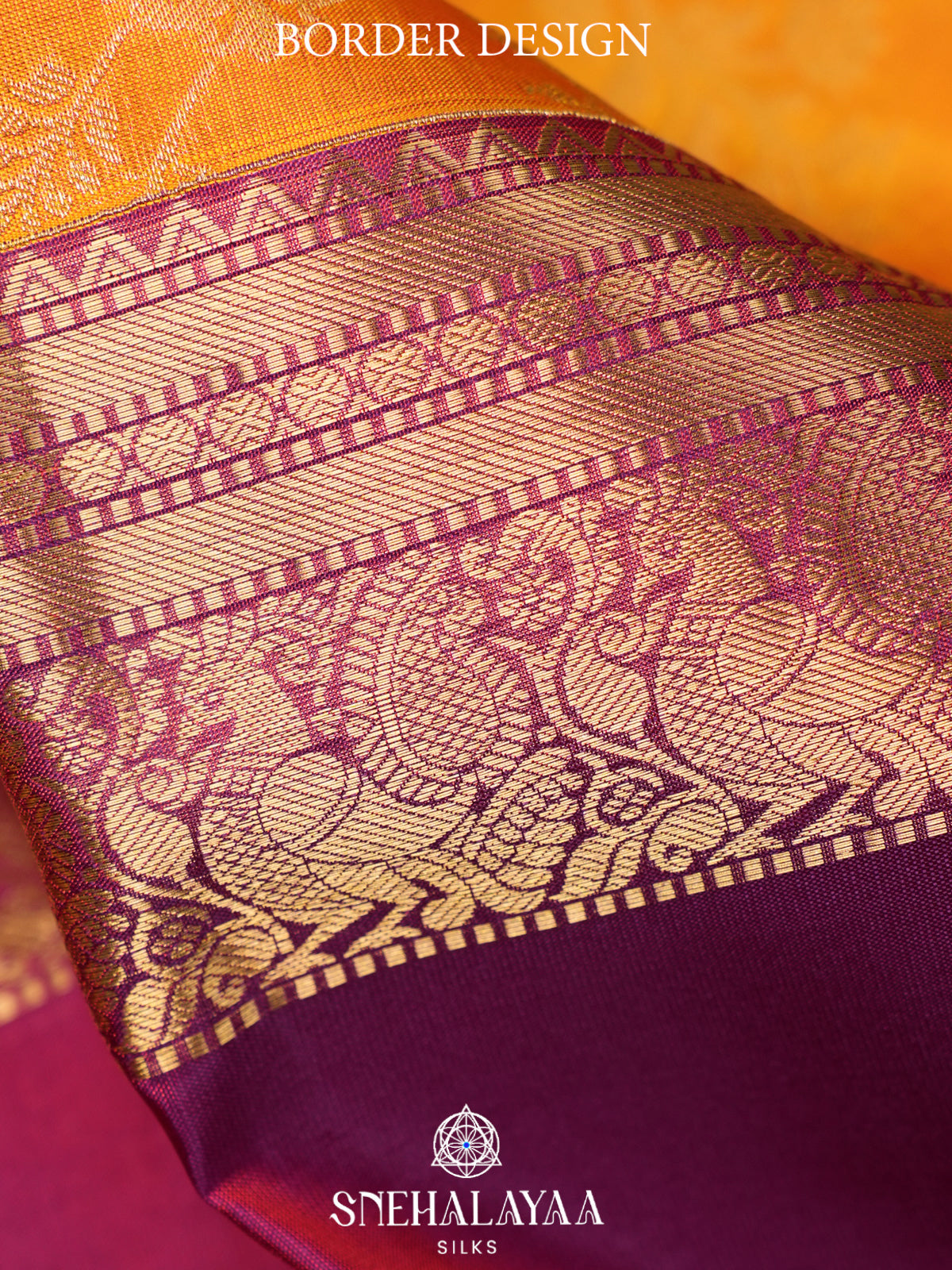 Mango Yellow Kanjivaram Silk Saree