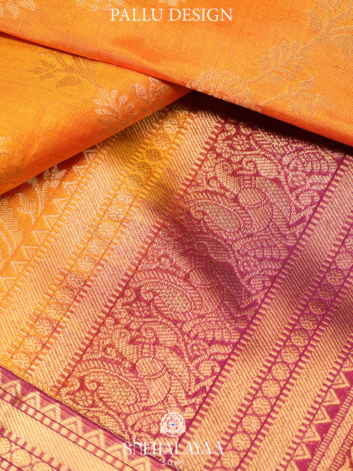 Mango Yellow Kanjivaram Silk Saree