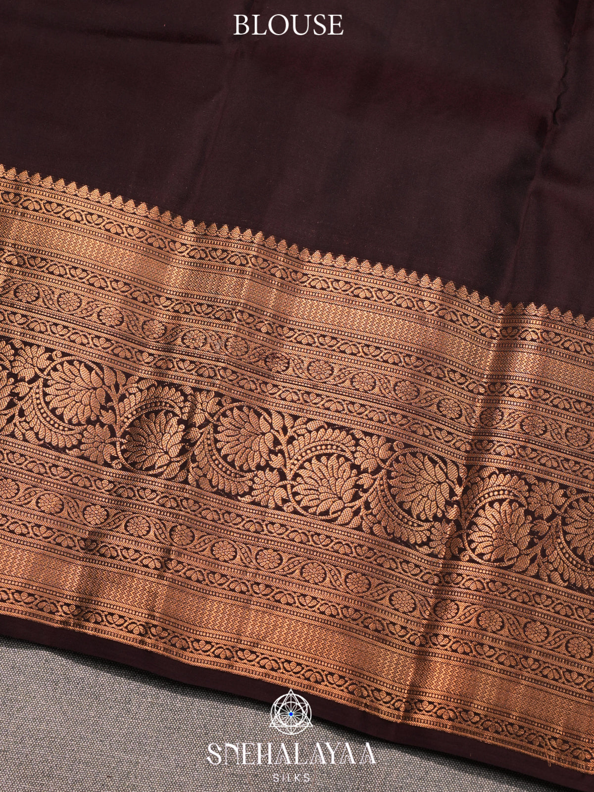 Burnt Orange Kanjivaram Silk Saree
