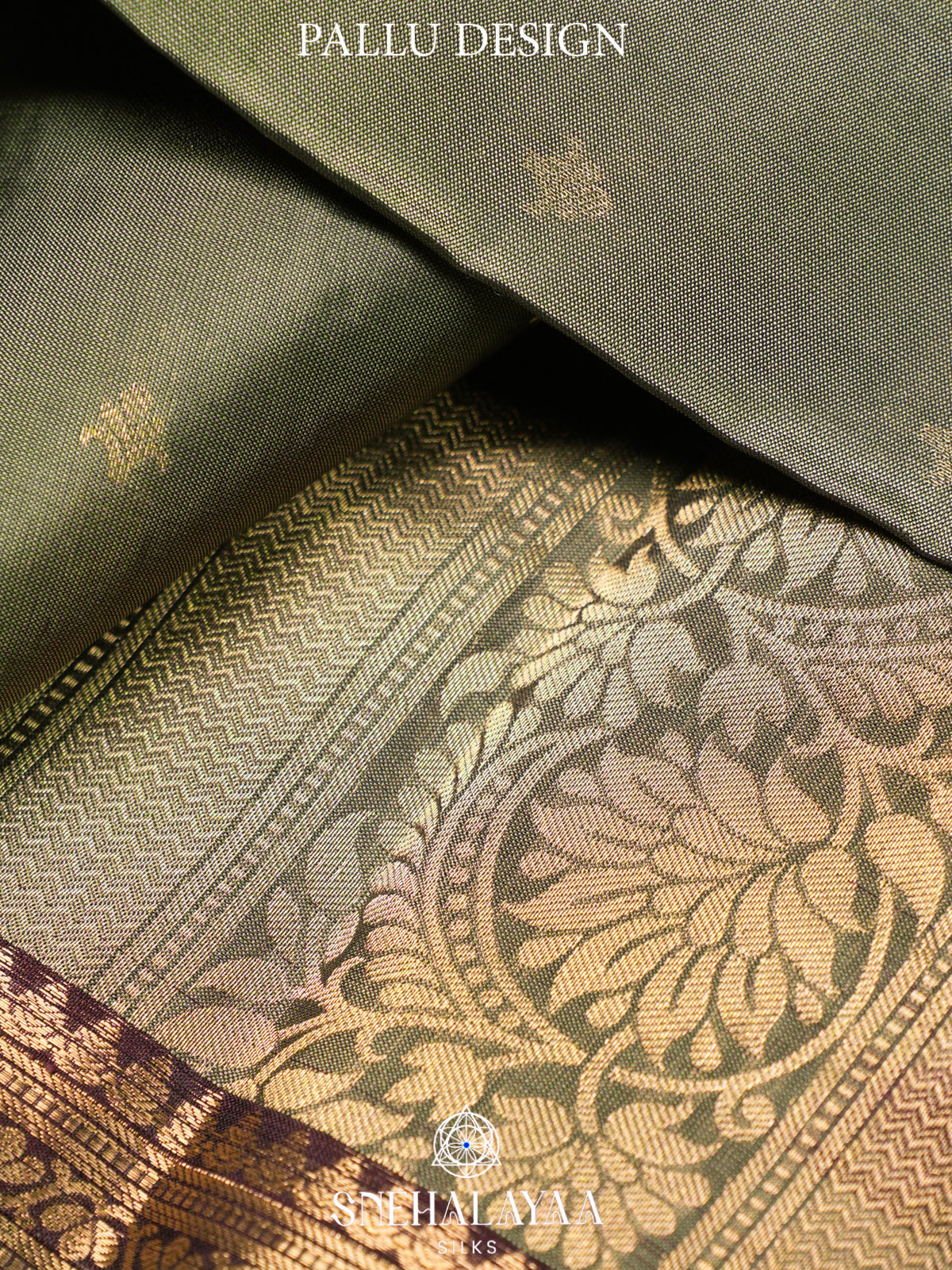 Sage Green Kanjivaram Silk Saree