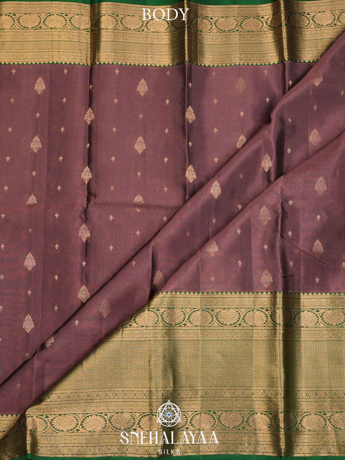 Mauve Kanjivaram Silk Saree