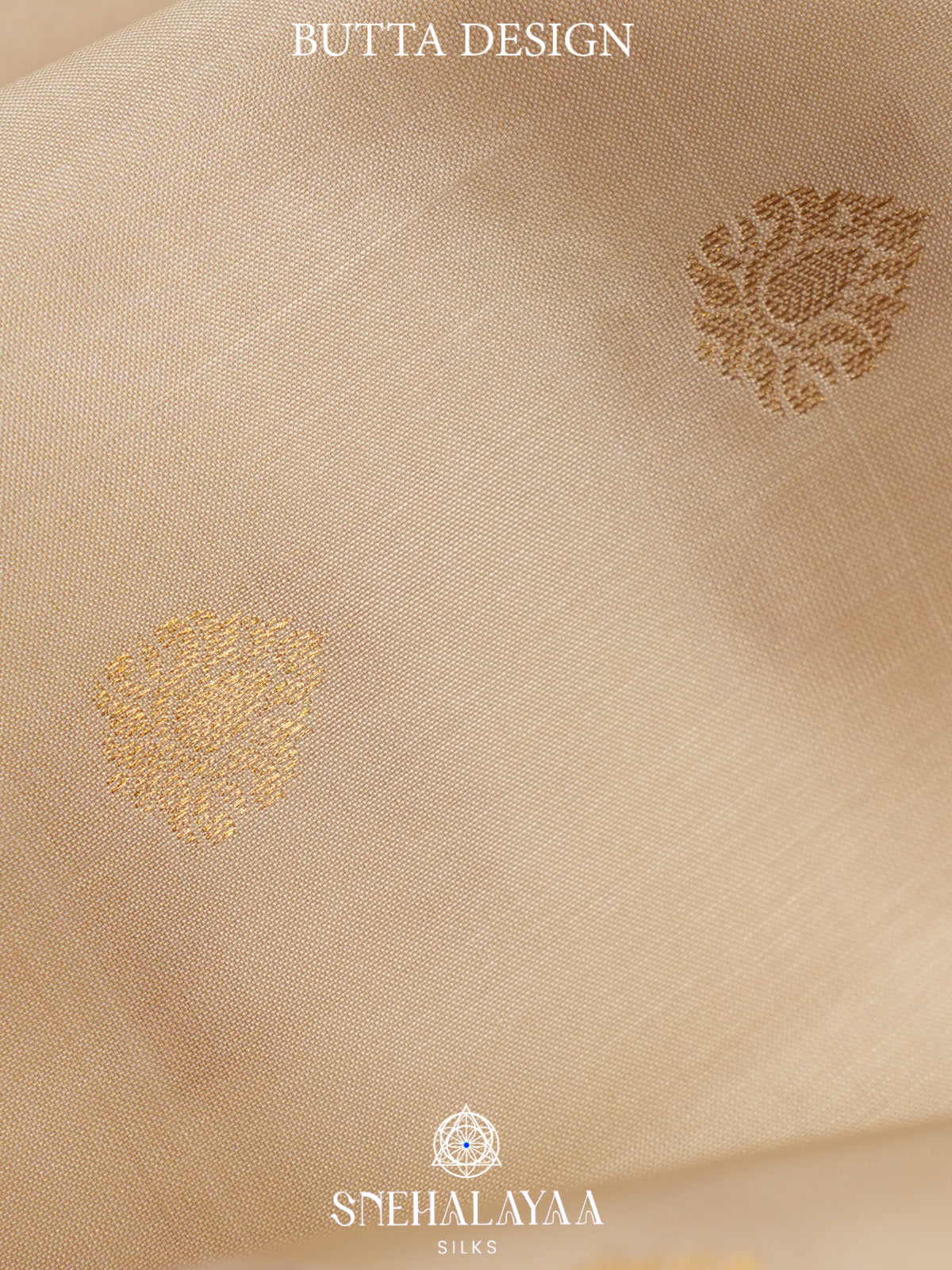 Cream Kanjivaram Silk Saree