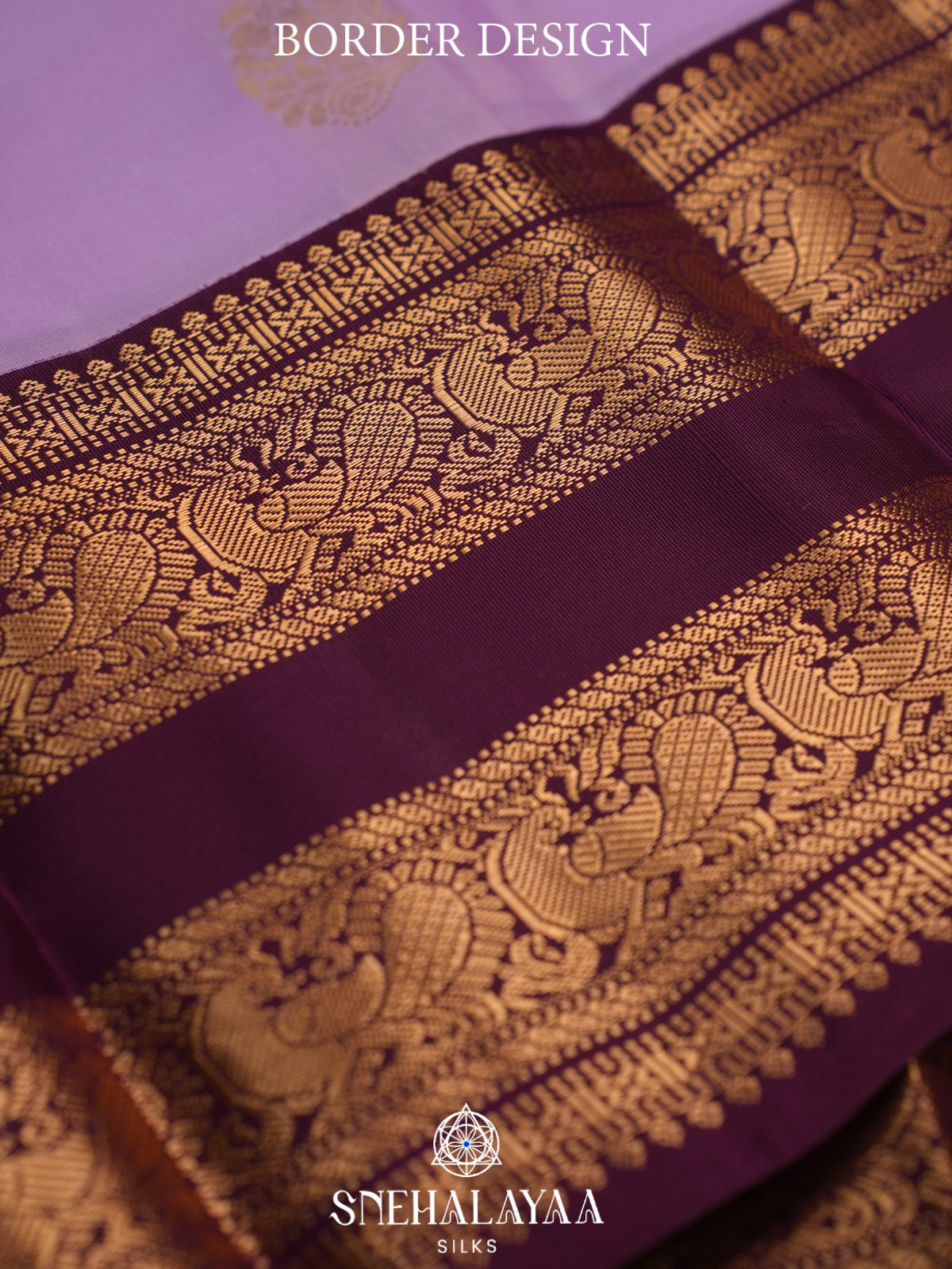 Lilac Kanjivaram Silk Saree
