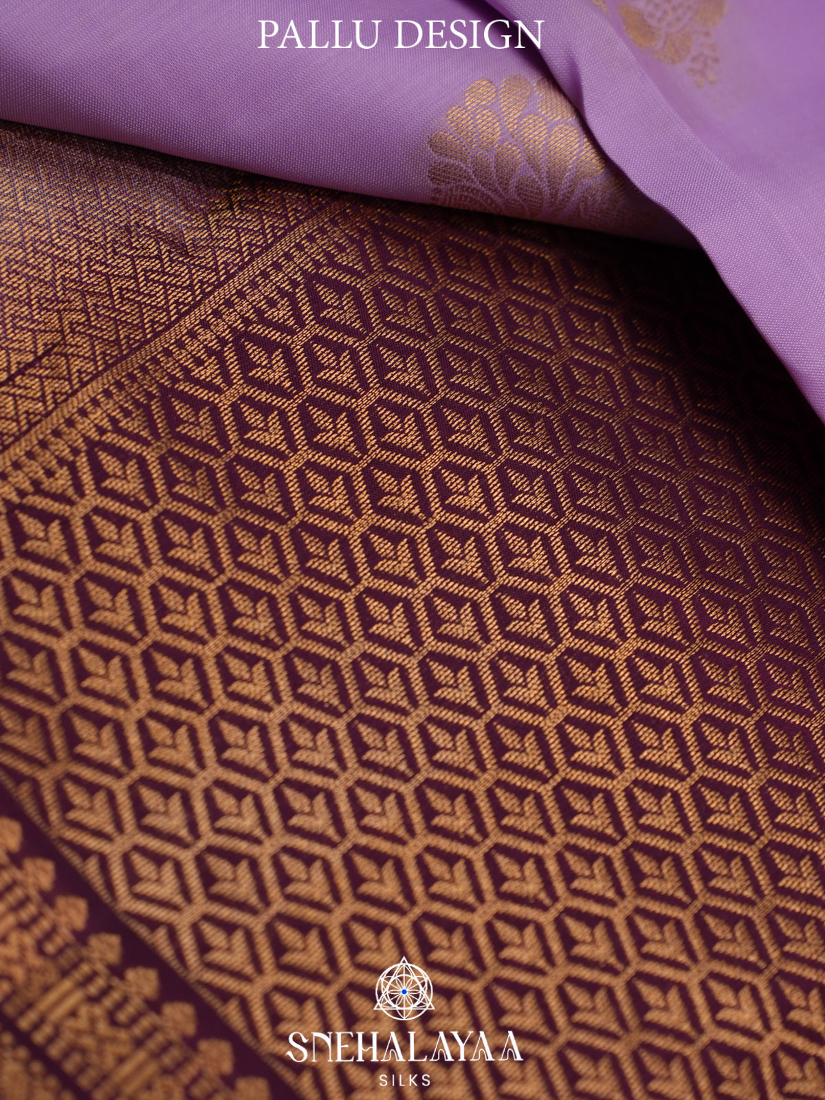 Lilac Kanjivaram Silk Saree
