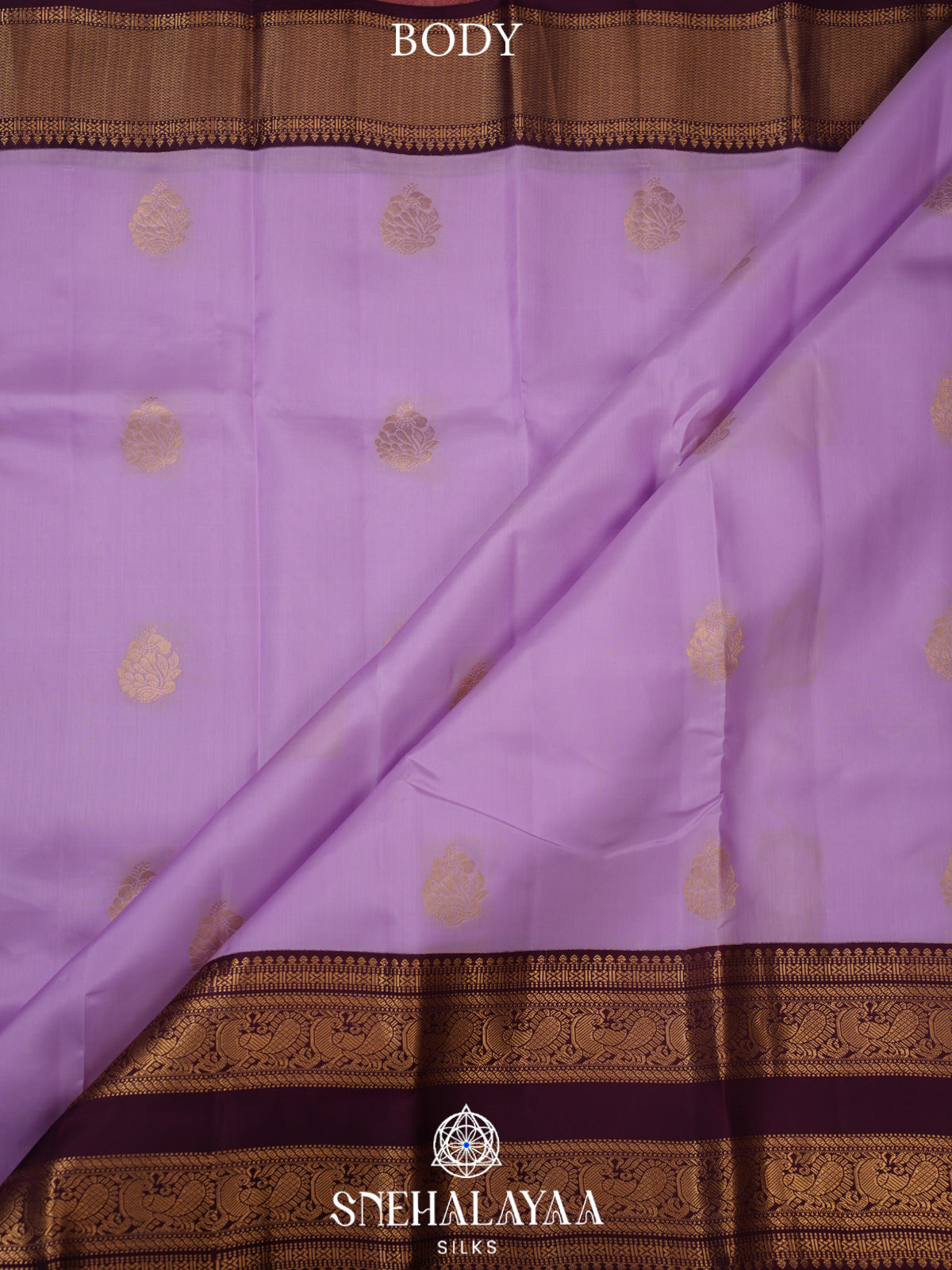 Lilac Kanjivaram Silk Saree