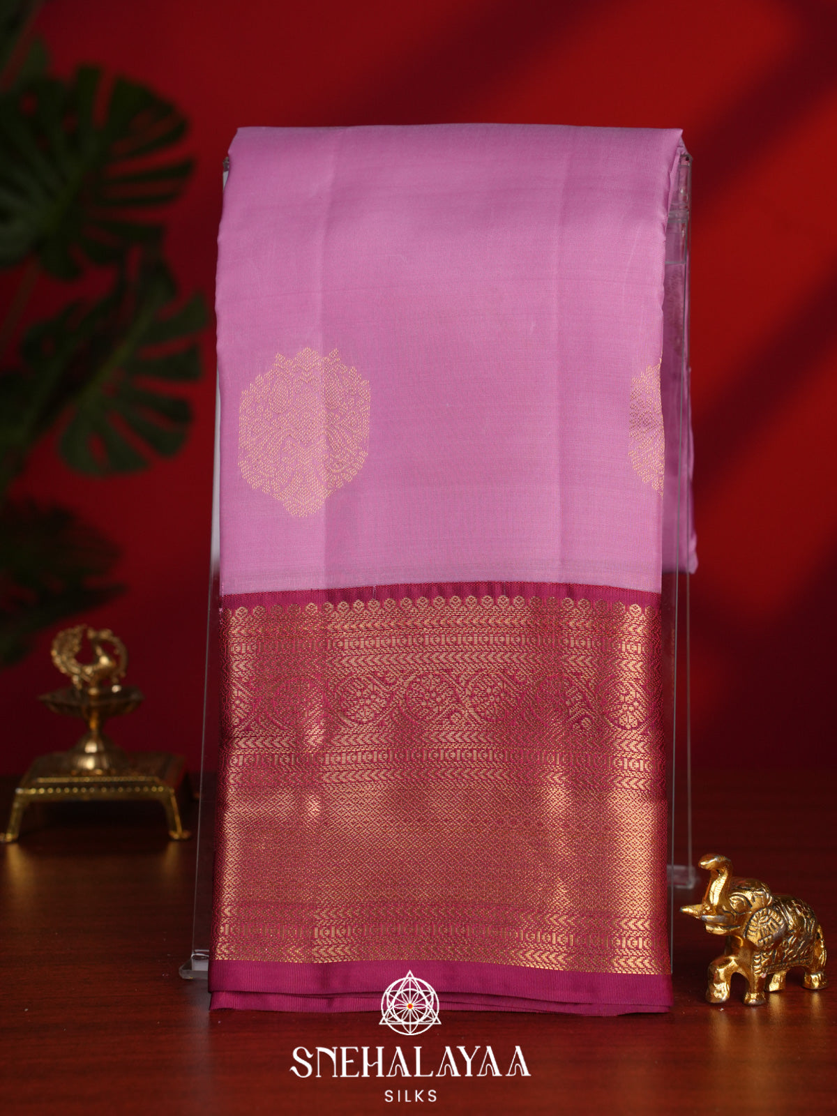 Pink Kanjivaram Silk Saree