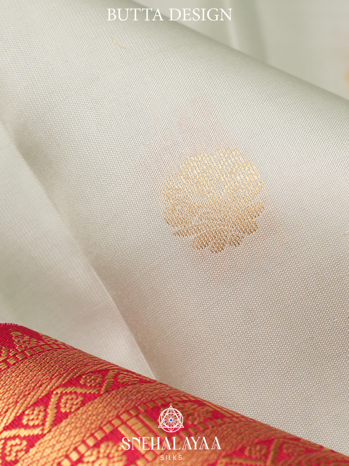 White Kanjivaram Silk Saree