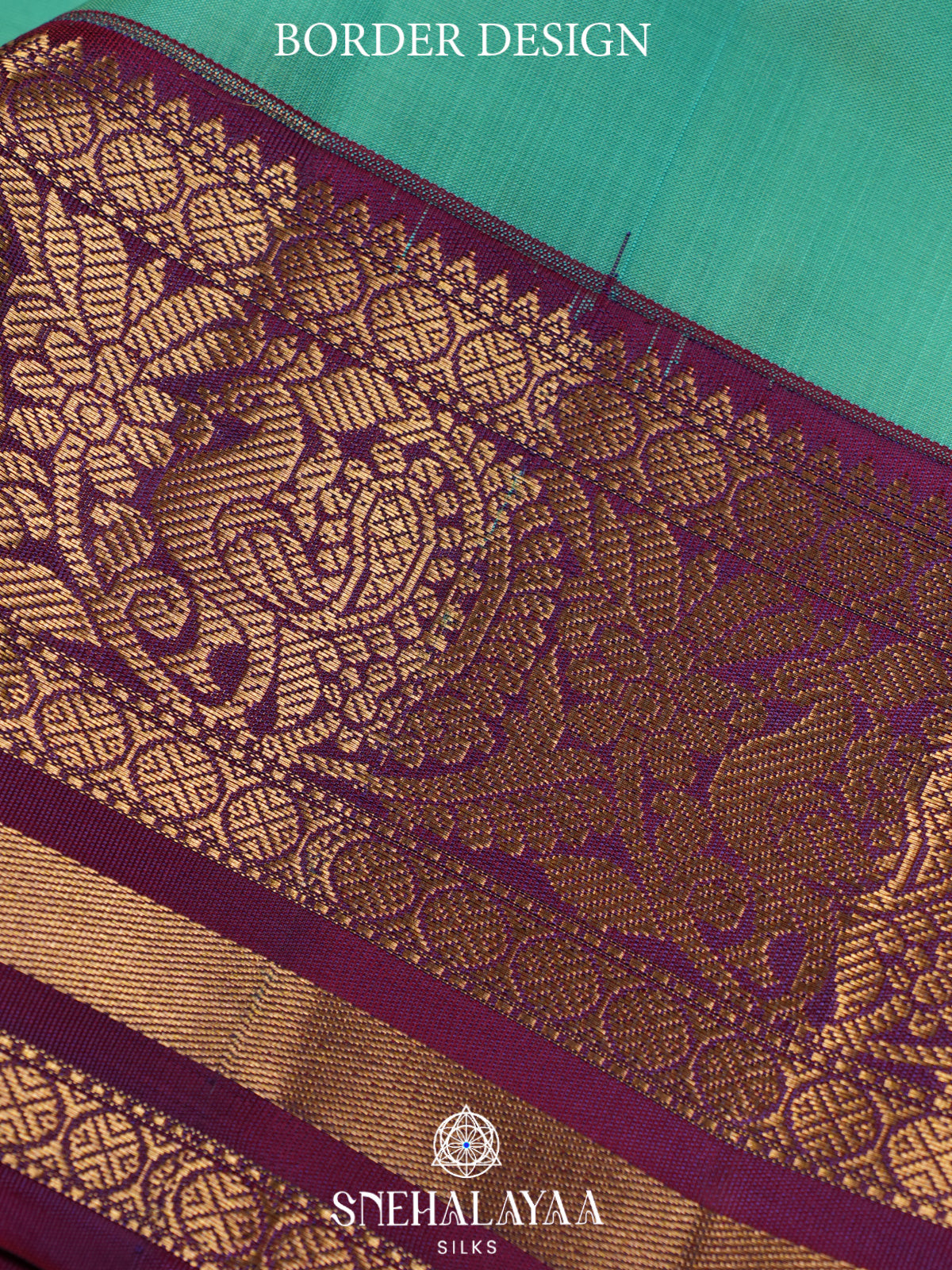 Mint Green Kanjivaram Silk Saree