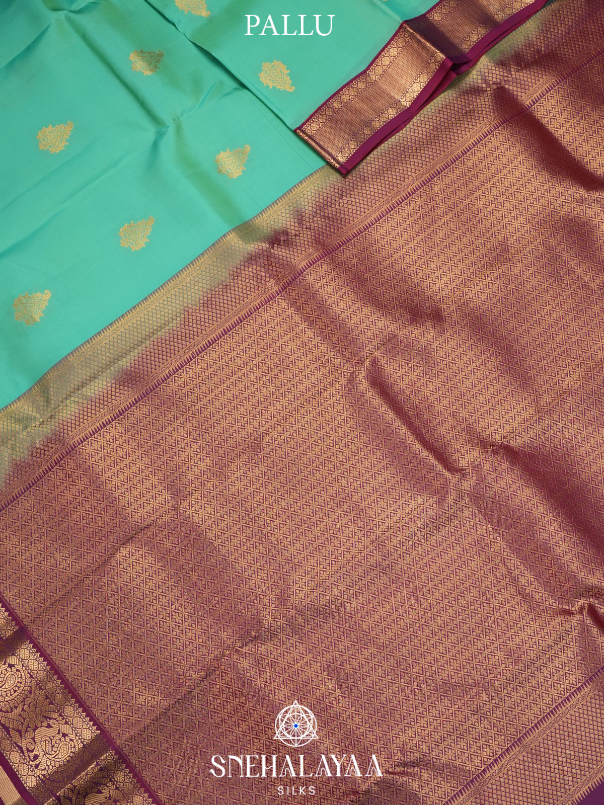 Mint Green Kanjivaram Silk Saree