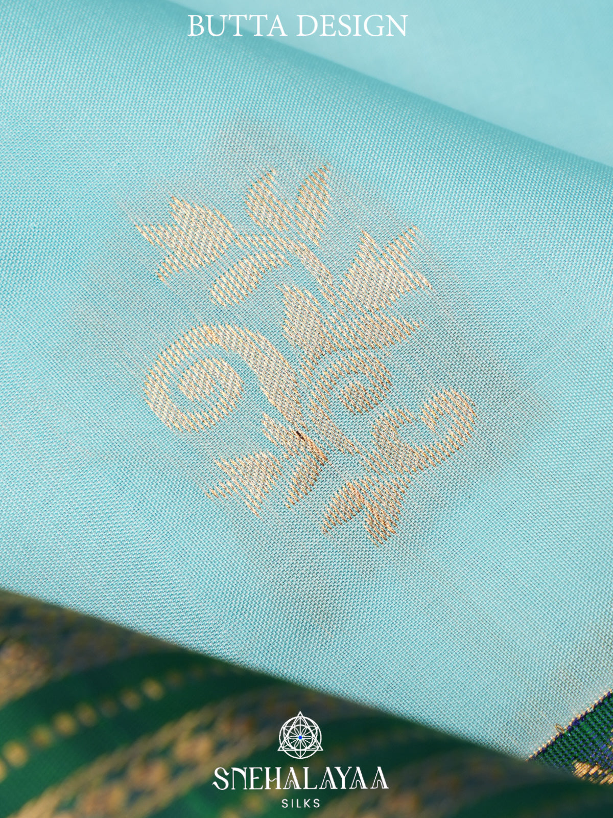 Sky Blue Kanjivaram Silk Saree