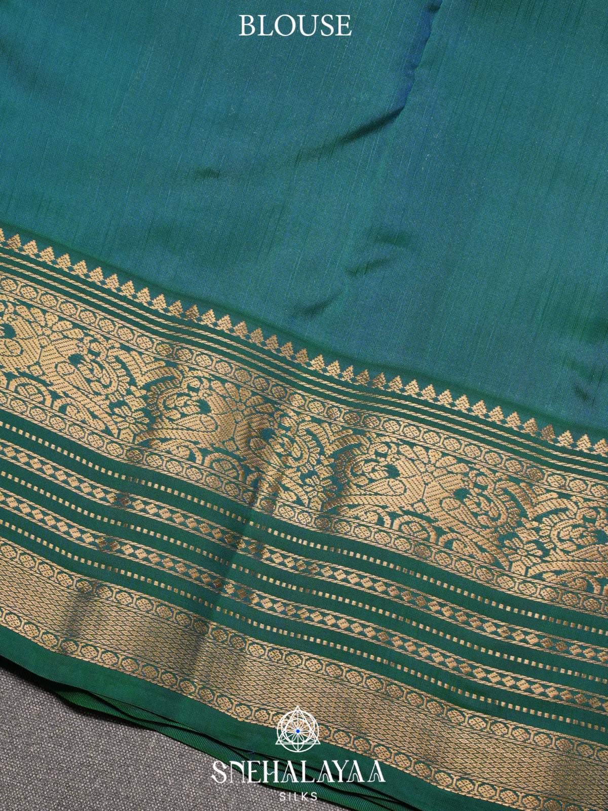 Sky Blue Kanjivaram Silk Saree