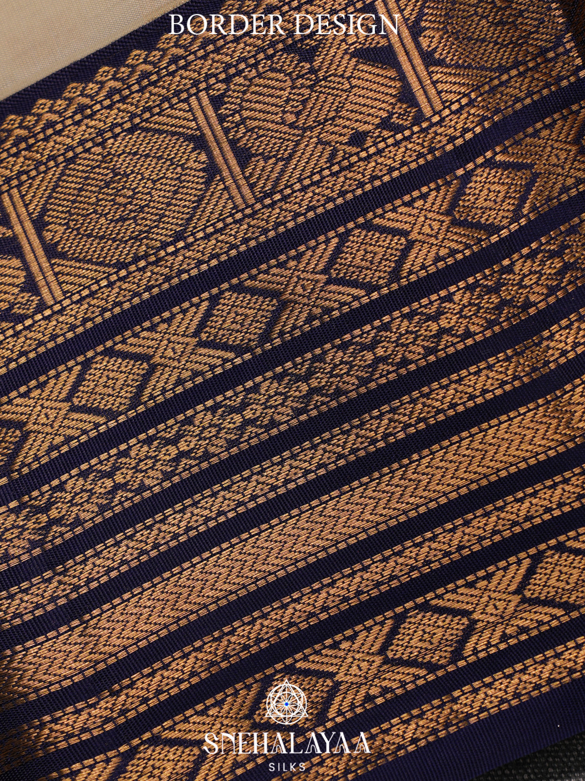 Cream Kanjivaram Silk Saree