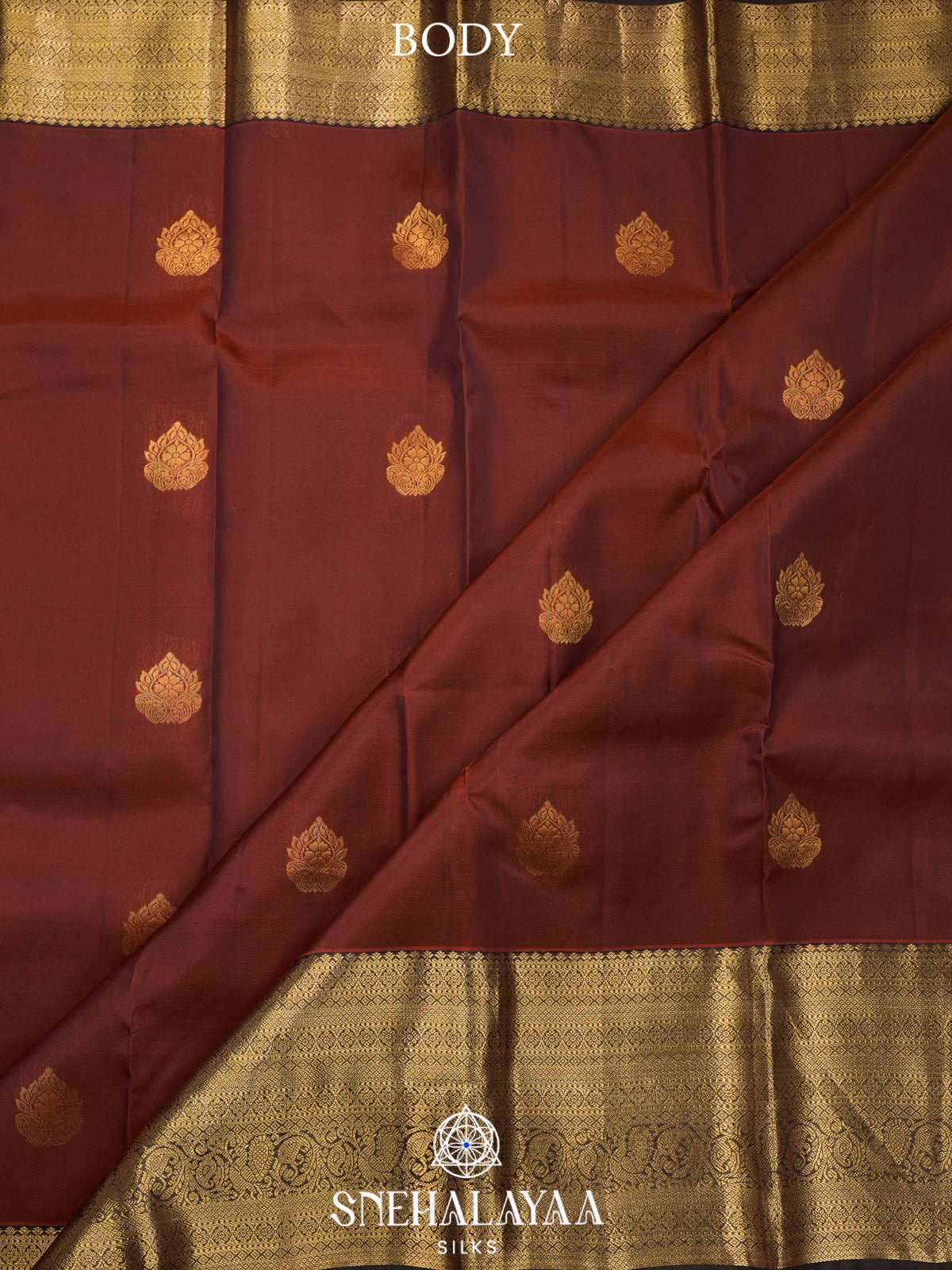 Brown Kanjivaram Silk Saree
