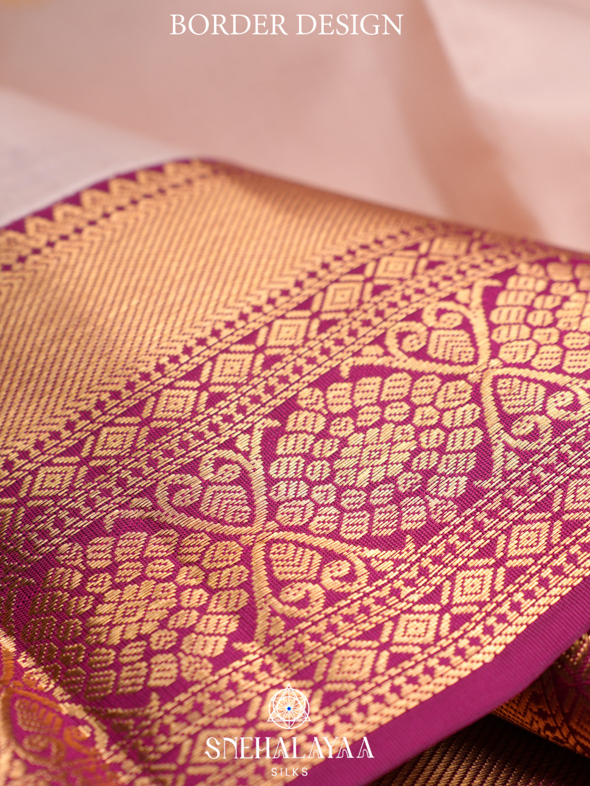 Cream Kanjivaram Silk Saree
