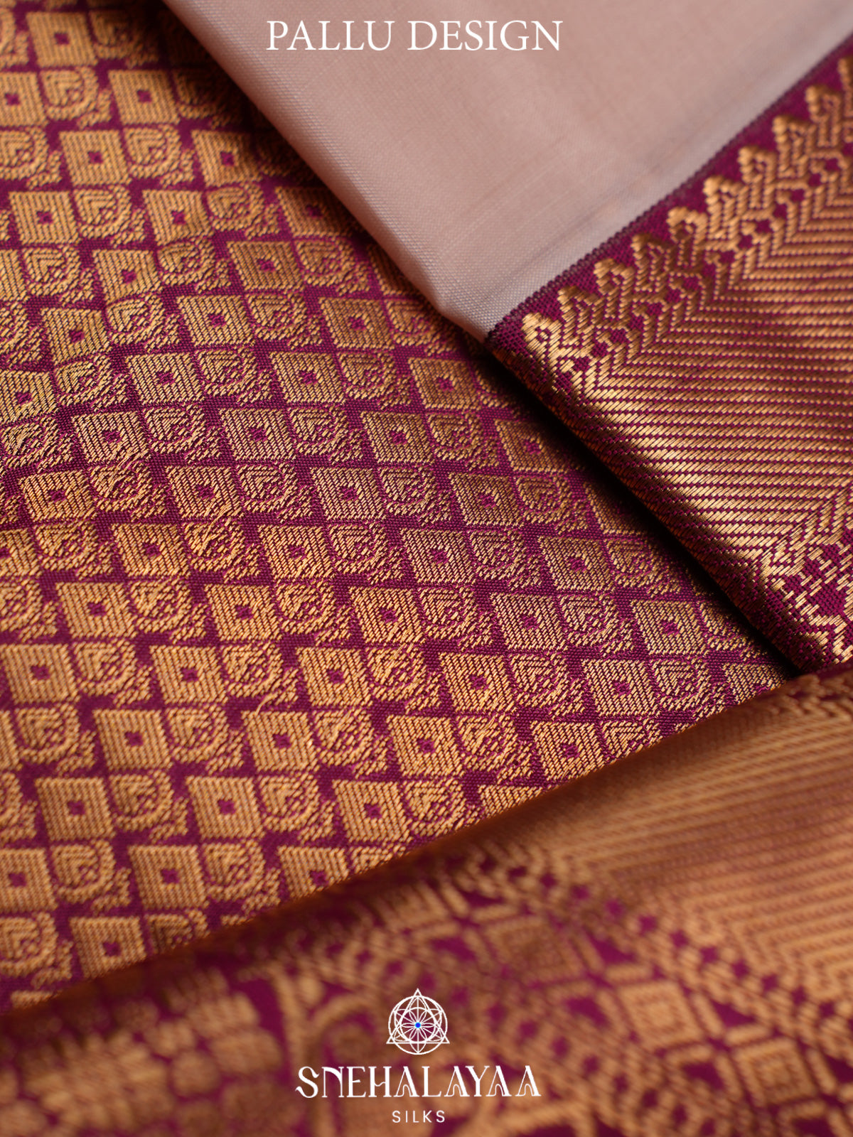 Cream Kanjivaram Silk Saree