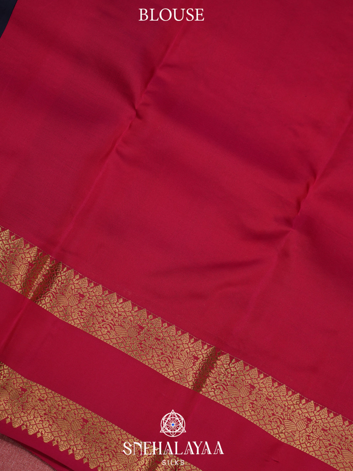 Midnight Blue Kanjivaram Silk Saree