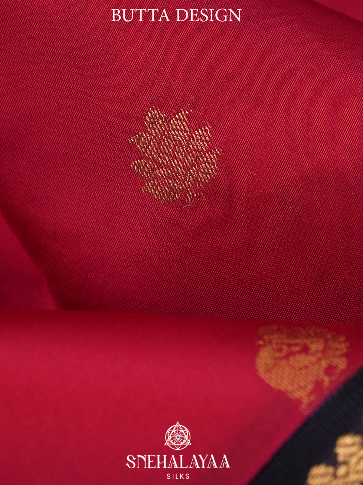 Ruby Red Kanjivaram Silk Saree