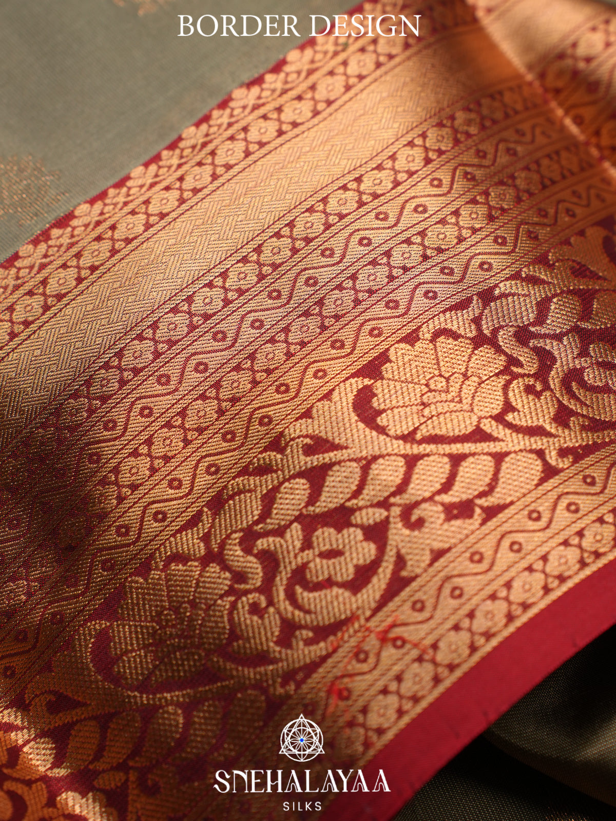Sage Green Kanjivaram Silk Saree