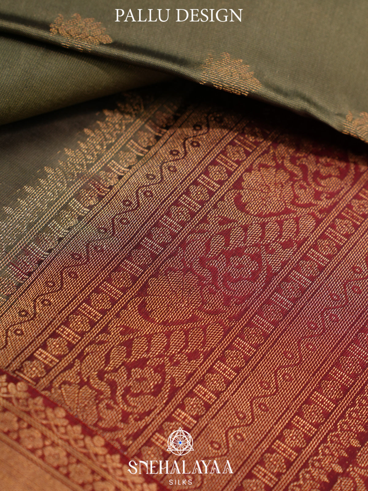 Sage Green Kanjivaram Silk Saree